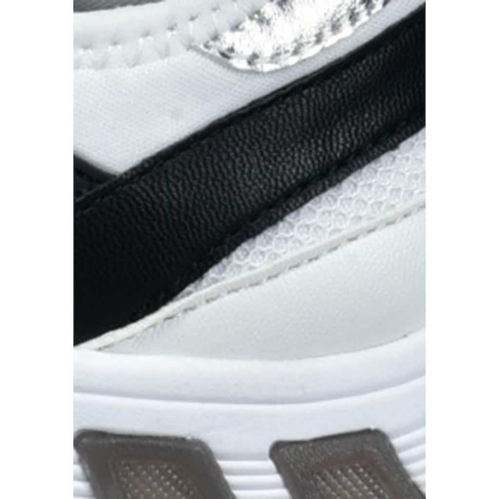 BAGATT Slip-On Sneaker, mit aufgesetzter Zierschnürung, Freizeitschuh, Halbschuh, Schlupfschuh