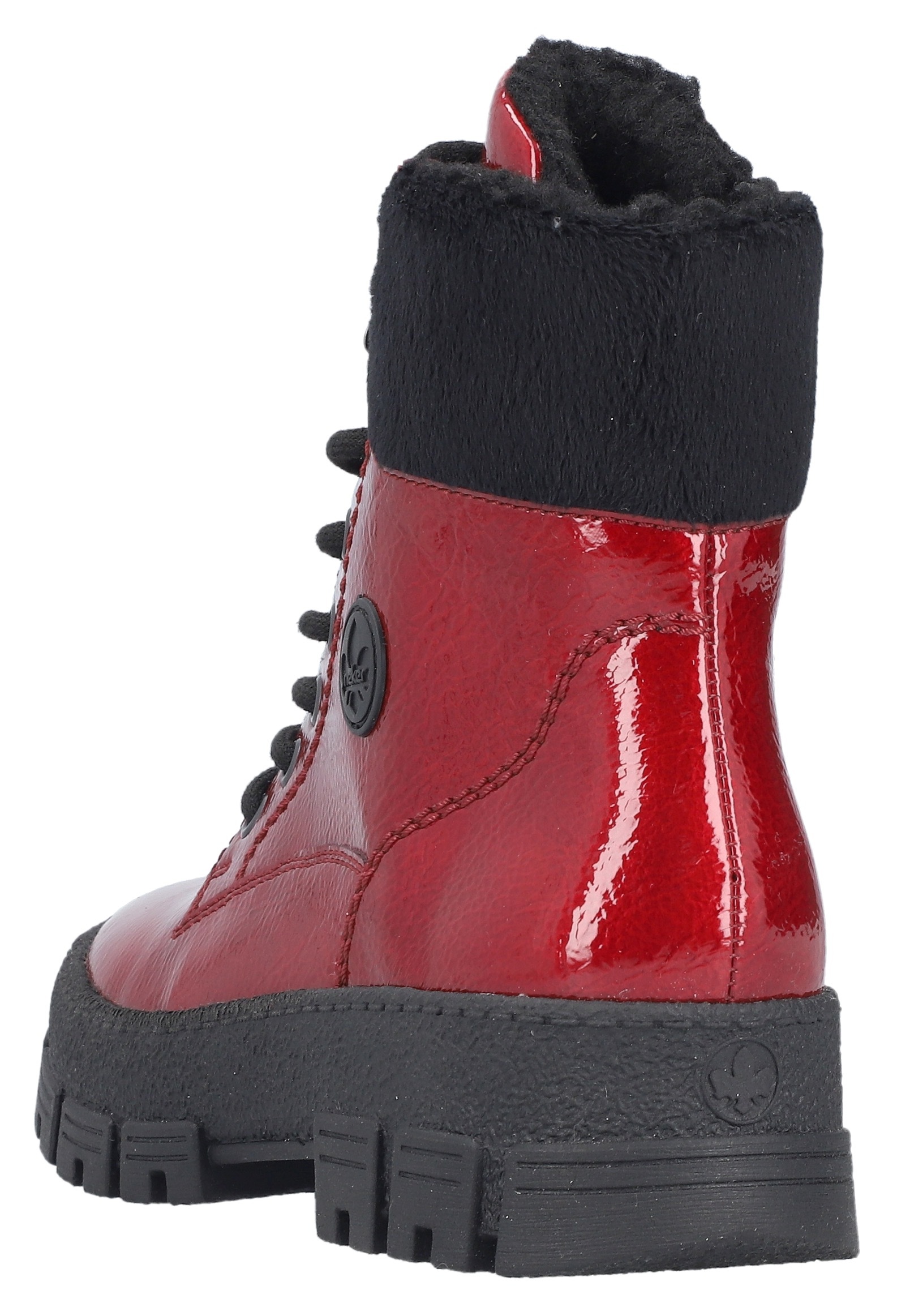 Rieker Winterstiefelette, Plateauboots, Winterboots mit Innenreißverschluss, bequeme Form