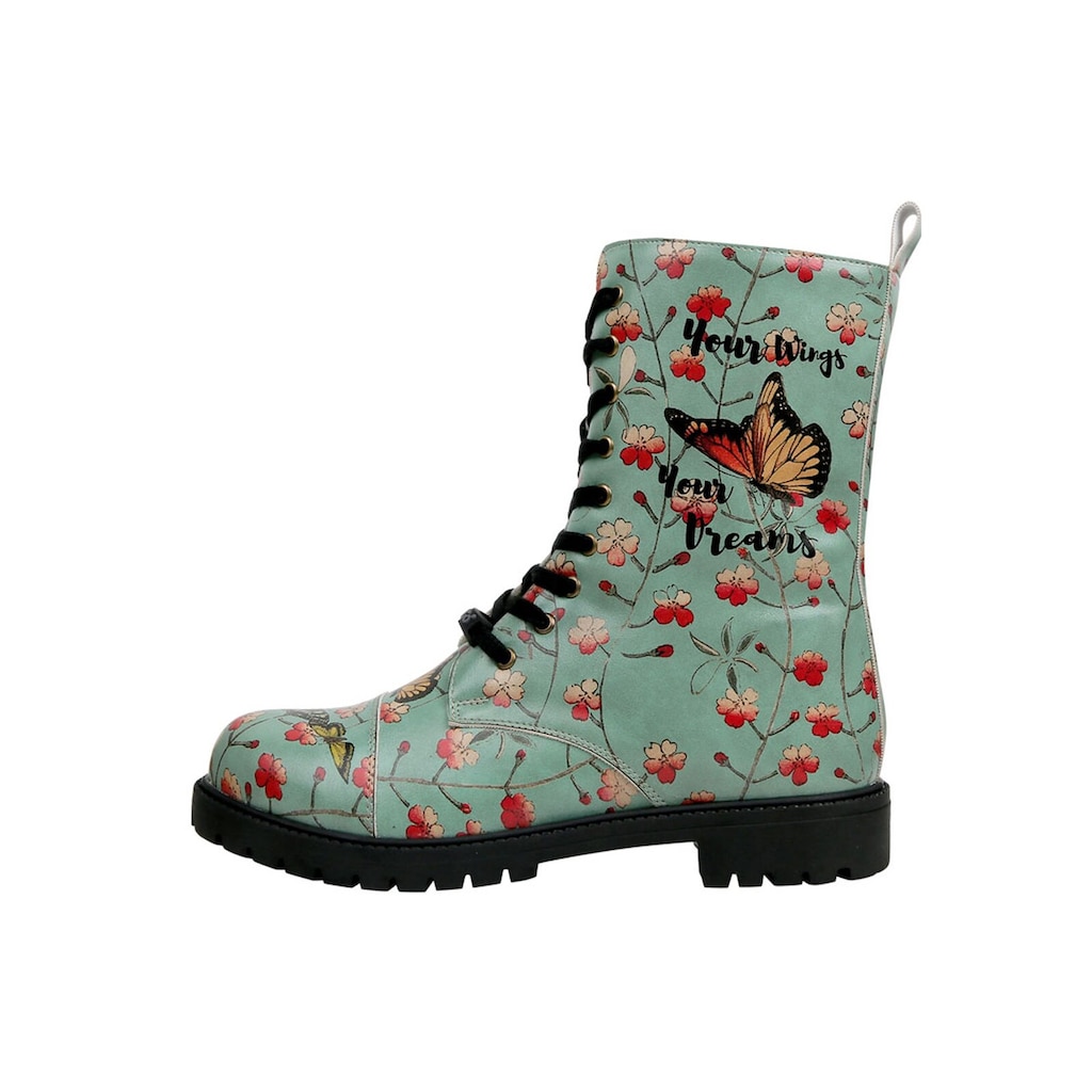 DOGO Stiefel »Your Wings Your Dreams« Vegan