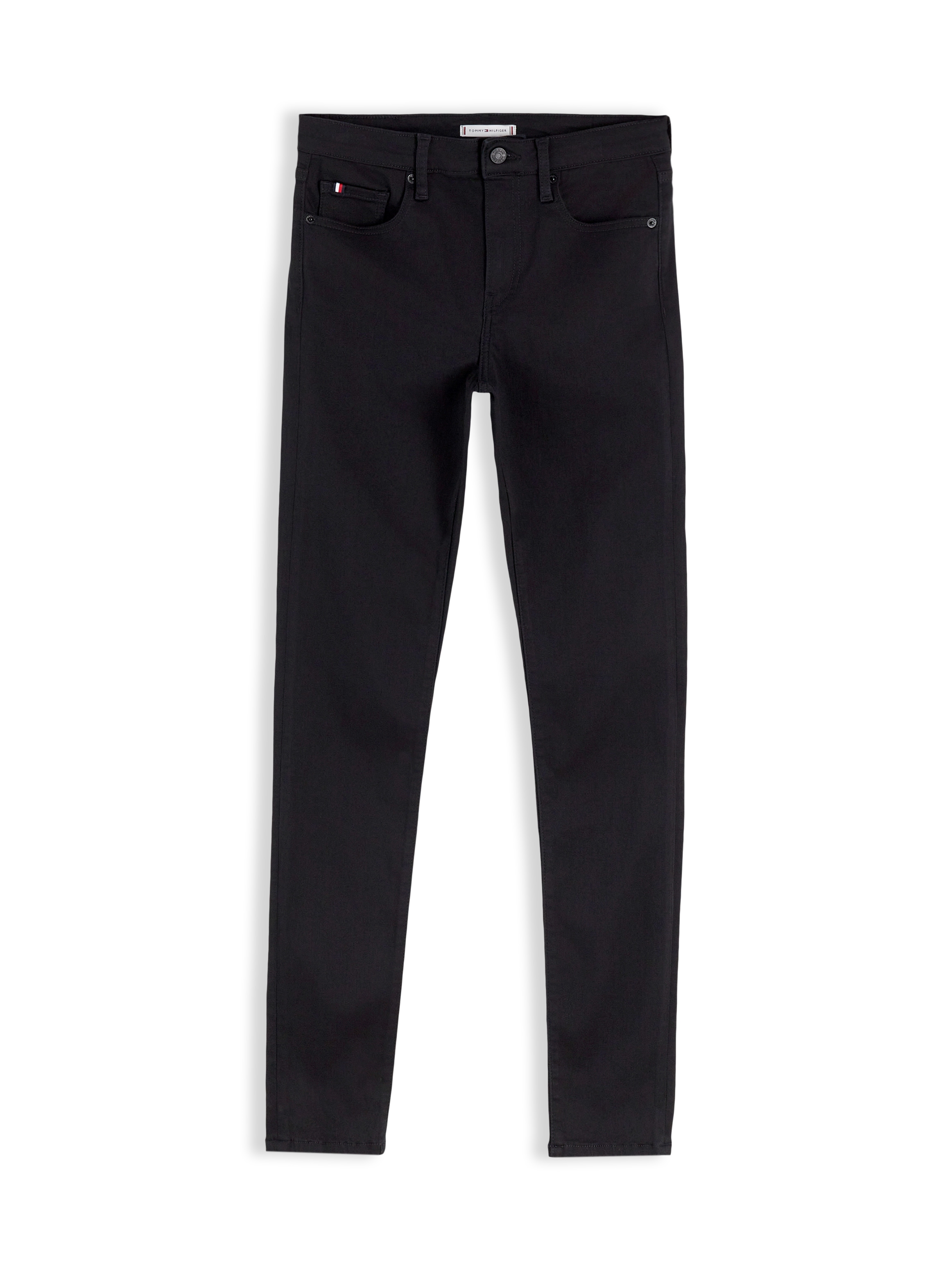 Tommy Hilfiger Skinny-fit-Jeans »COMO MID RISE SKINNY STAY BLACK« Baumwollmischung, regular waist