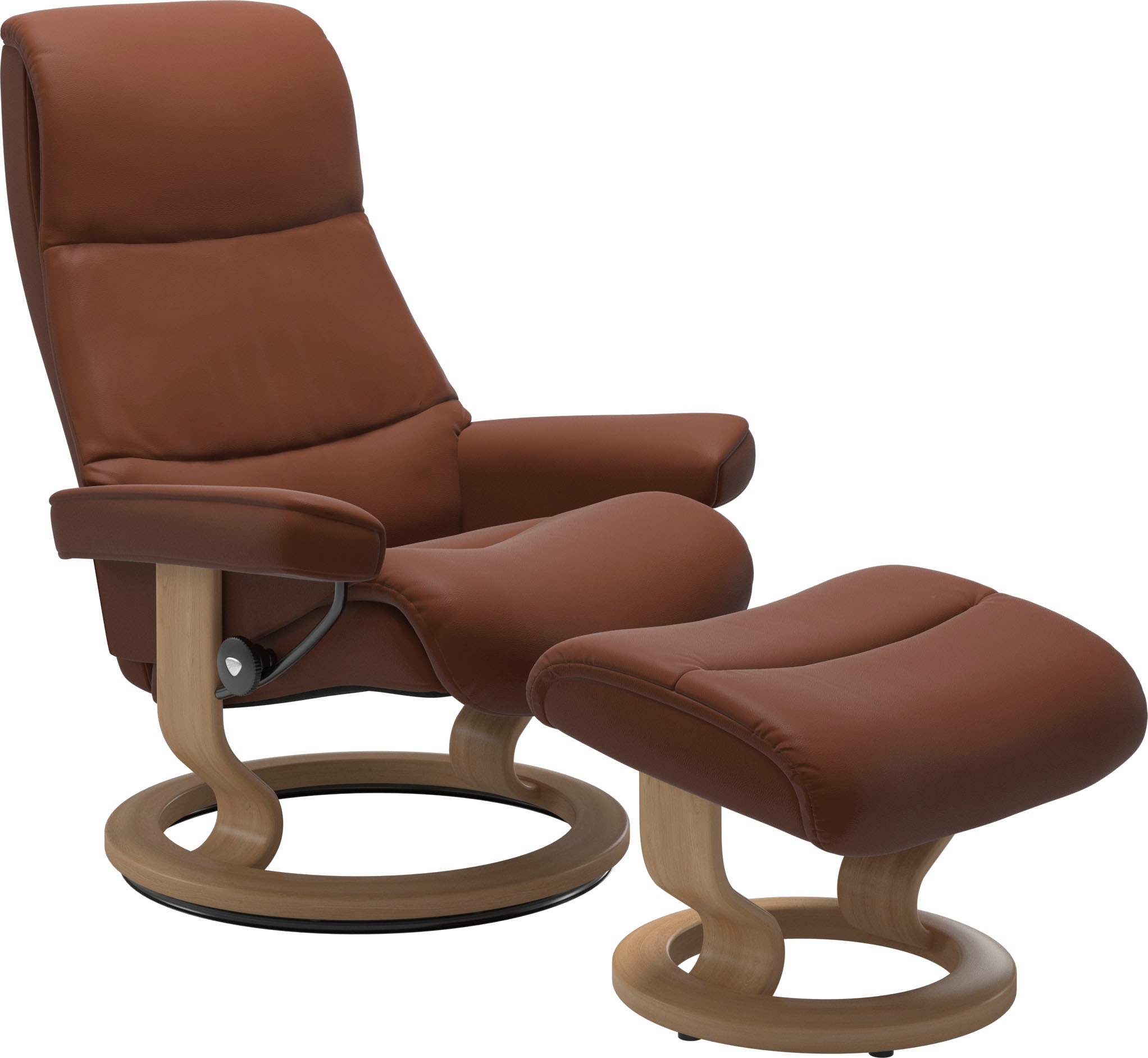 Stressless Fußhocker "View" mit Classic Base,Gestell Eiche