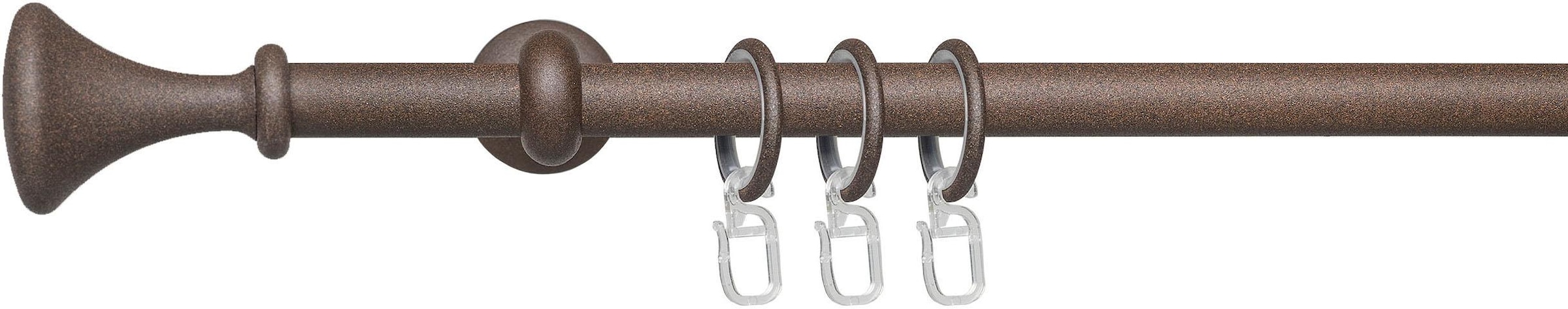 Liedeco Gardinenstange "Esp Kegel" Ø 16 mm 1 läufig-läufig Fixmaß 1-läufig günstig online kaufen