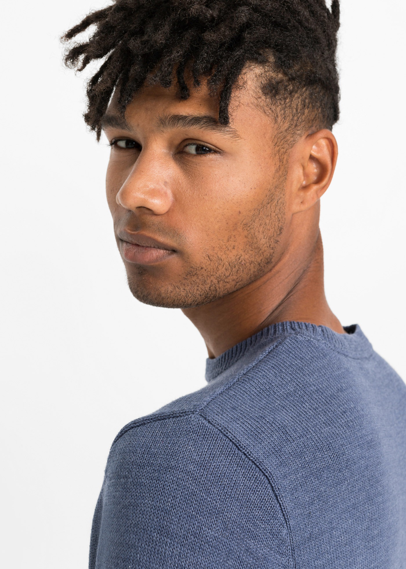 Thumbnail - bonprix Strickpullover aus Baumwolle, mit Rundhalsausschnitt, für vielseitige Anlässe