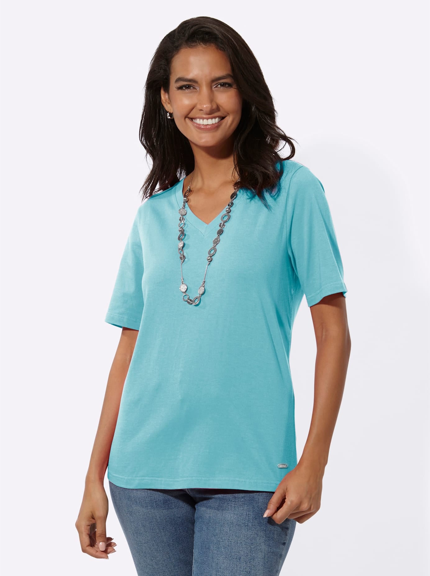 Casual Looks V-Shirt "Kurzarm-Shirt", 1 Stk. günstig online kaufen