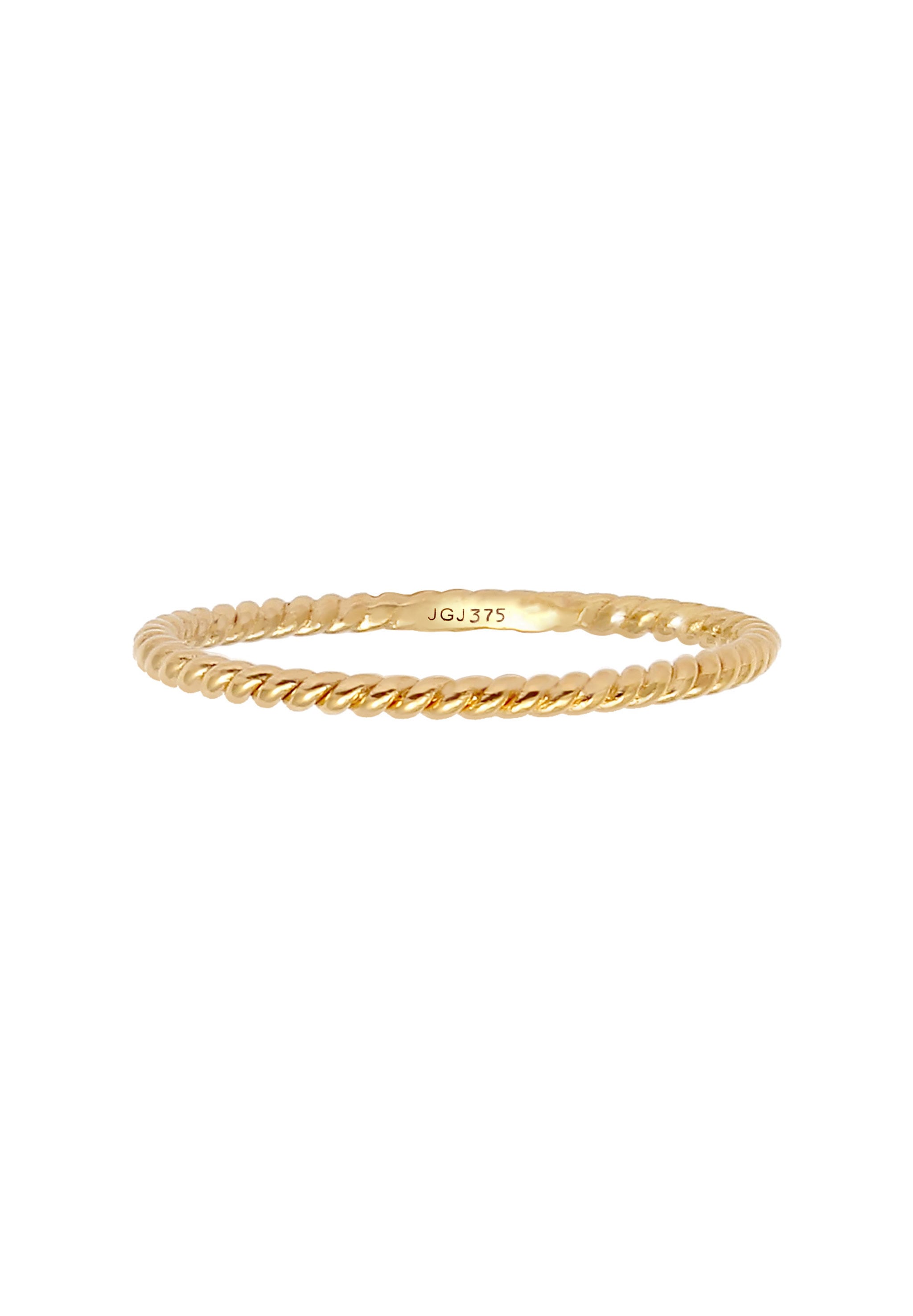 Elli Premium Fingerring »Gedreht 375 Gelbgold«