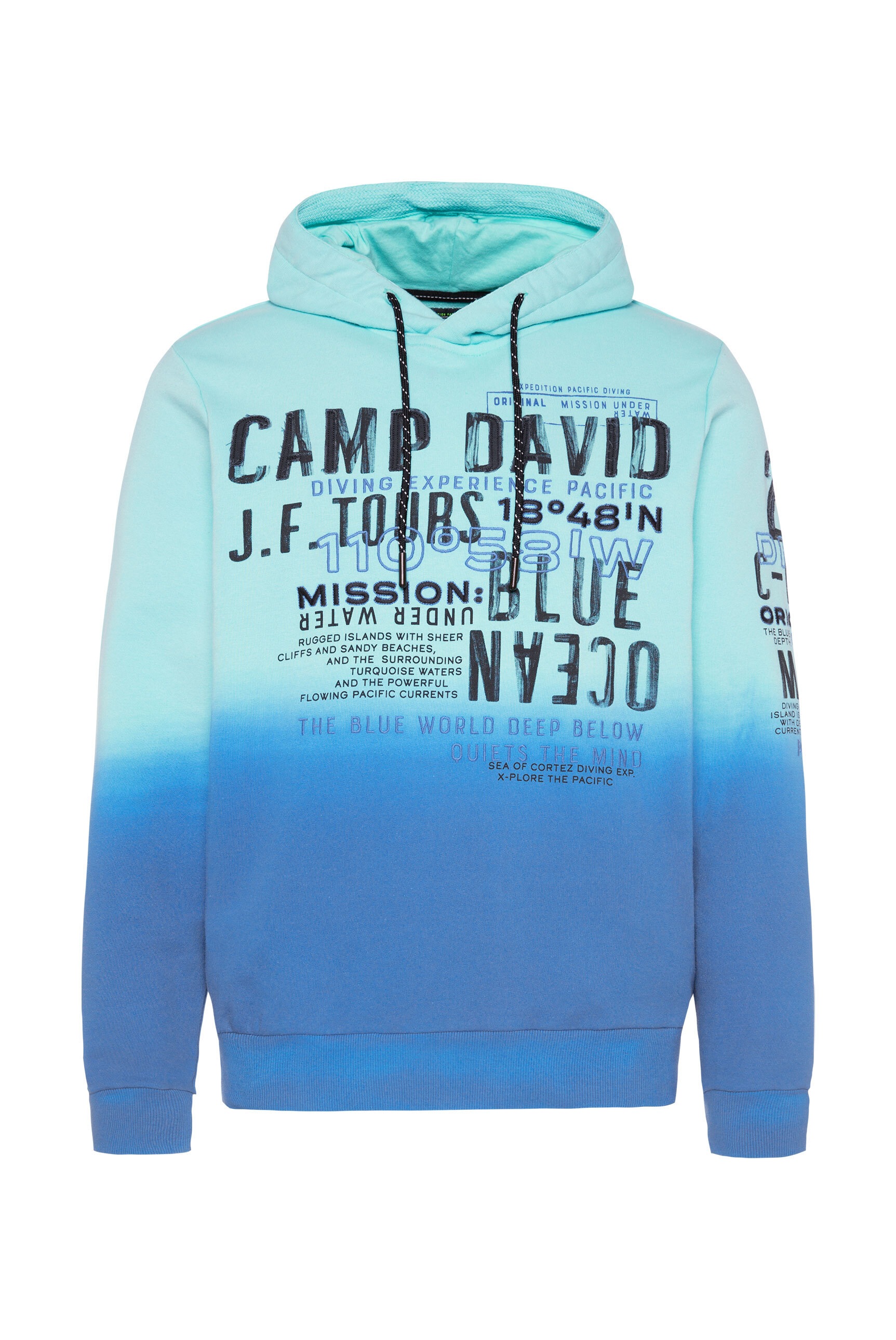 CAMP DAVID Kapuzensweatshirt, mit Farbverlauf