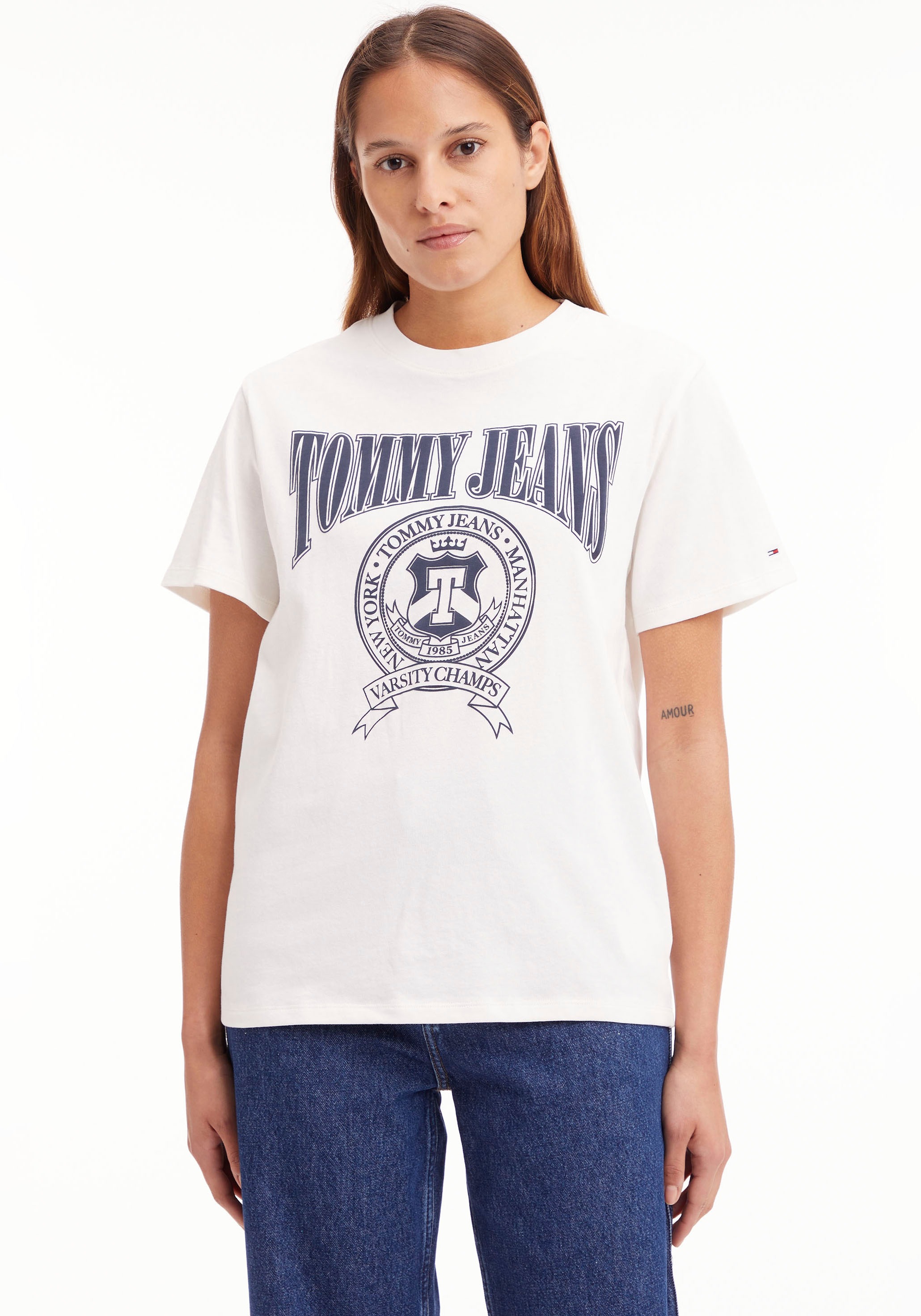 für »TJW Logodruck Jeans T-Shirt mit kaufen | Tommy HOMEGROWN SS«, 4 BAUR großflächigem REG