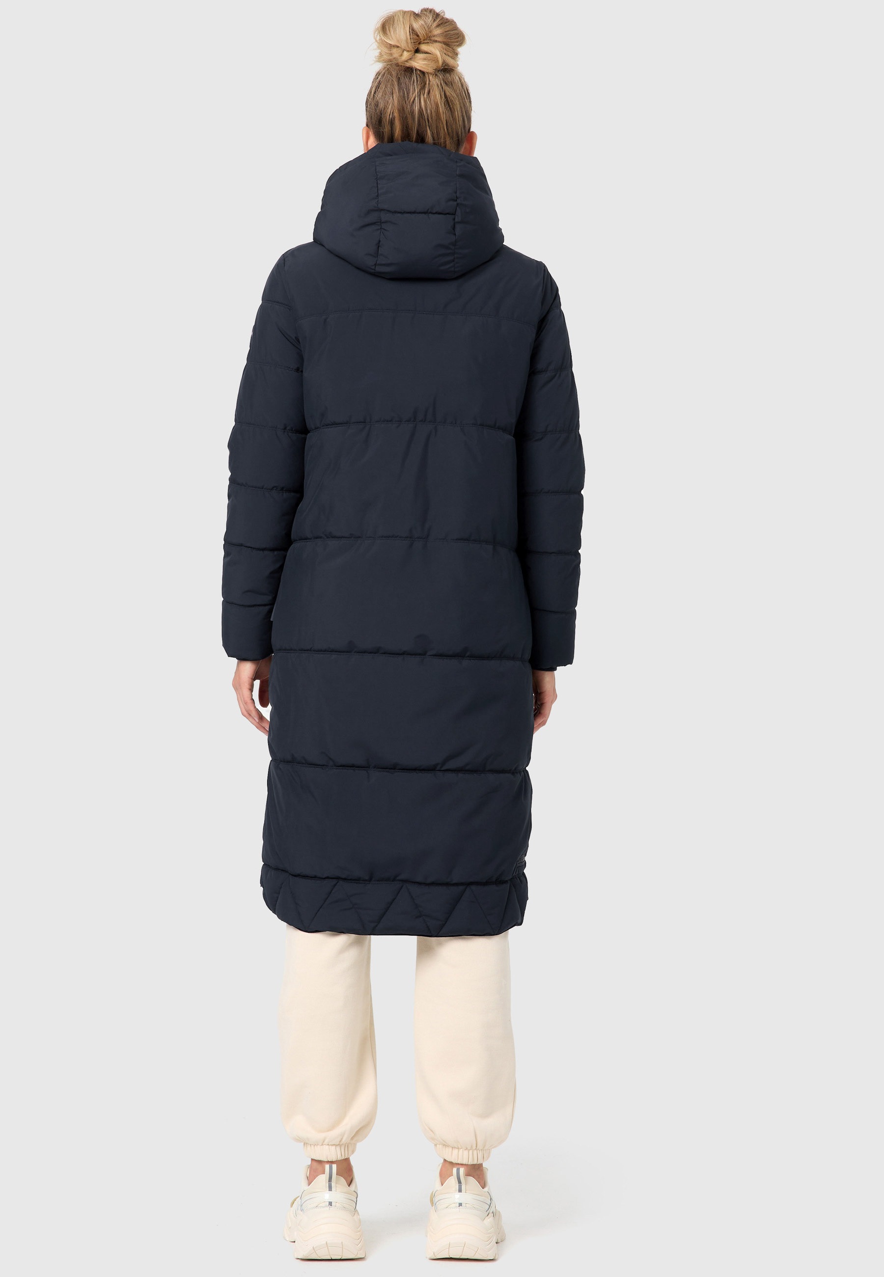 Marikoo Winterjacke »Soranaa«, langer Winter Mantel mit Kapuze