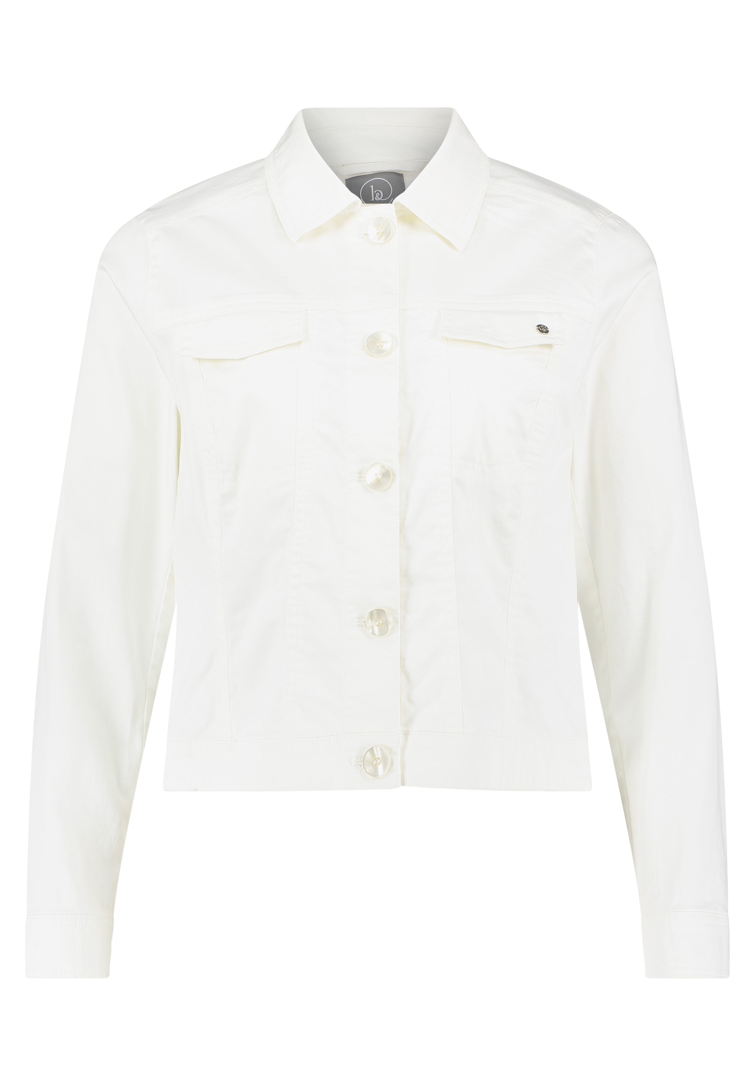 Betty&Co Jackenblazer »Betty & Co Jeansjacke mit Kragen«, Taschen