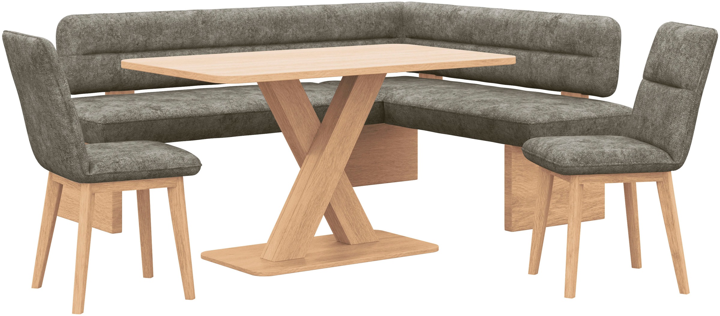 Home affaire "Louise + Miles Essecke Sitzgruppe Eckbank Küchenbank" Set, 4e günstig online kaufen