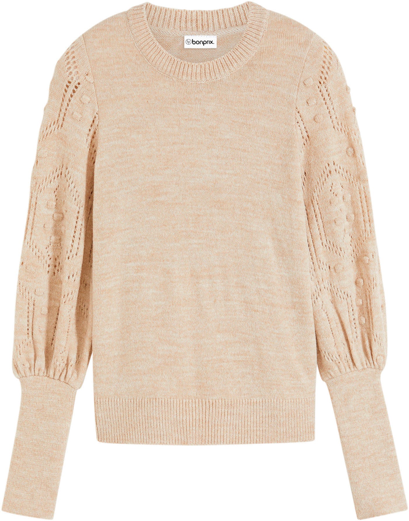 bonprix Strickpullover aus Polyacryl, Polyester und Polyamid, mit Stehkragen