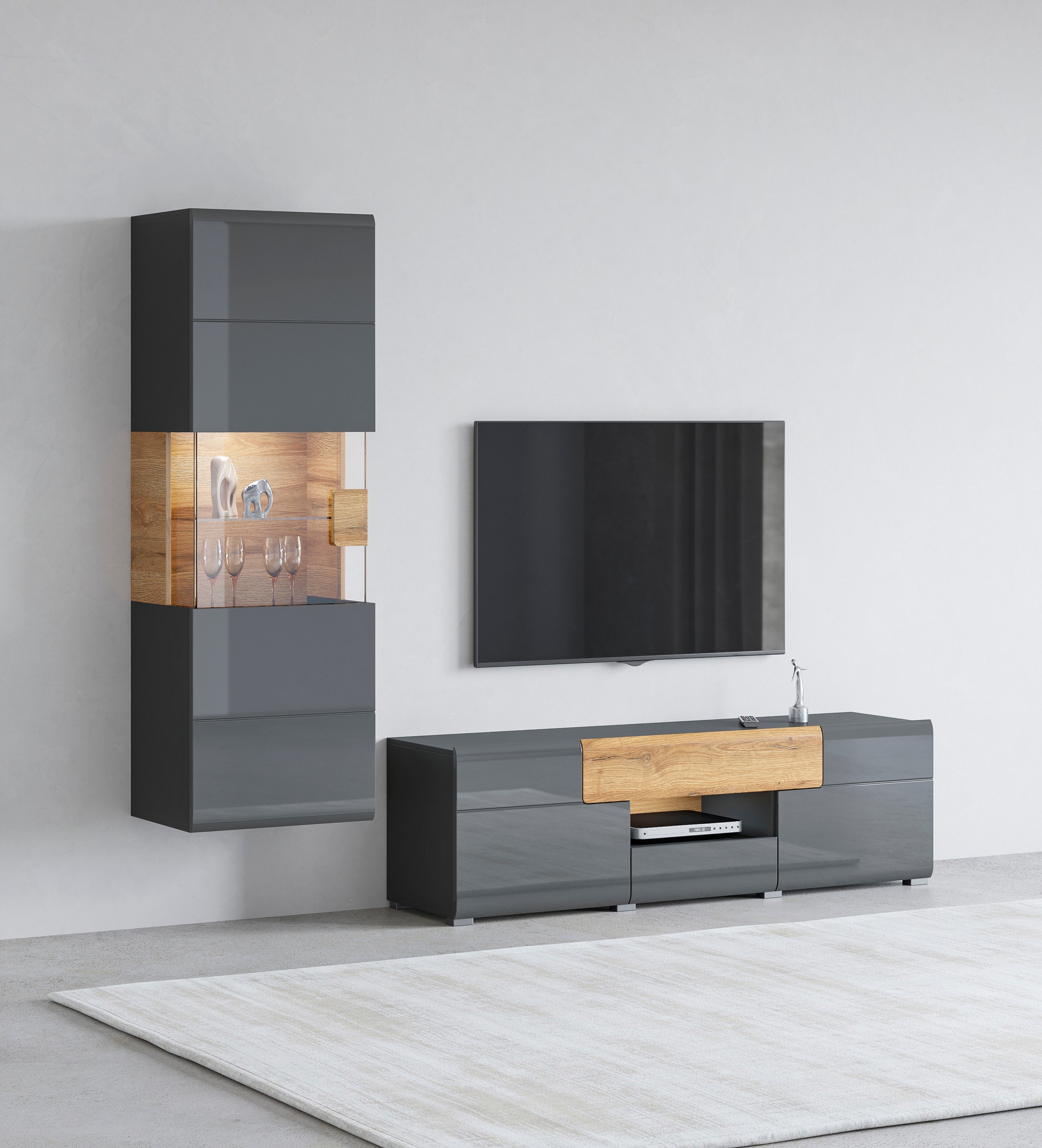 OTTO home Wohnwand "Toledo" 2 Stk. tlg. günstig online kaufen