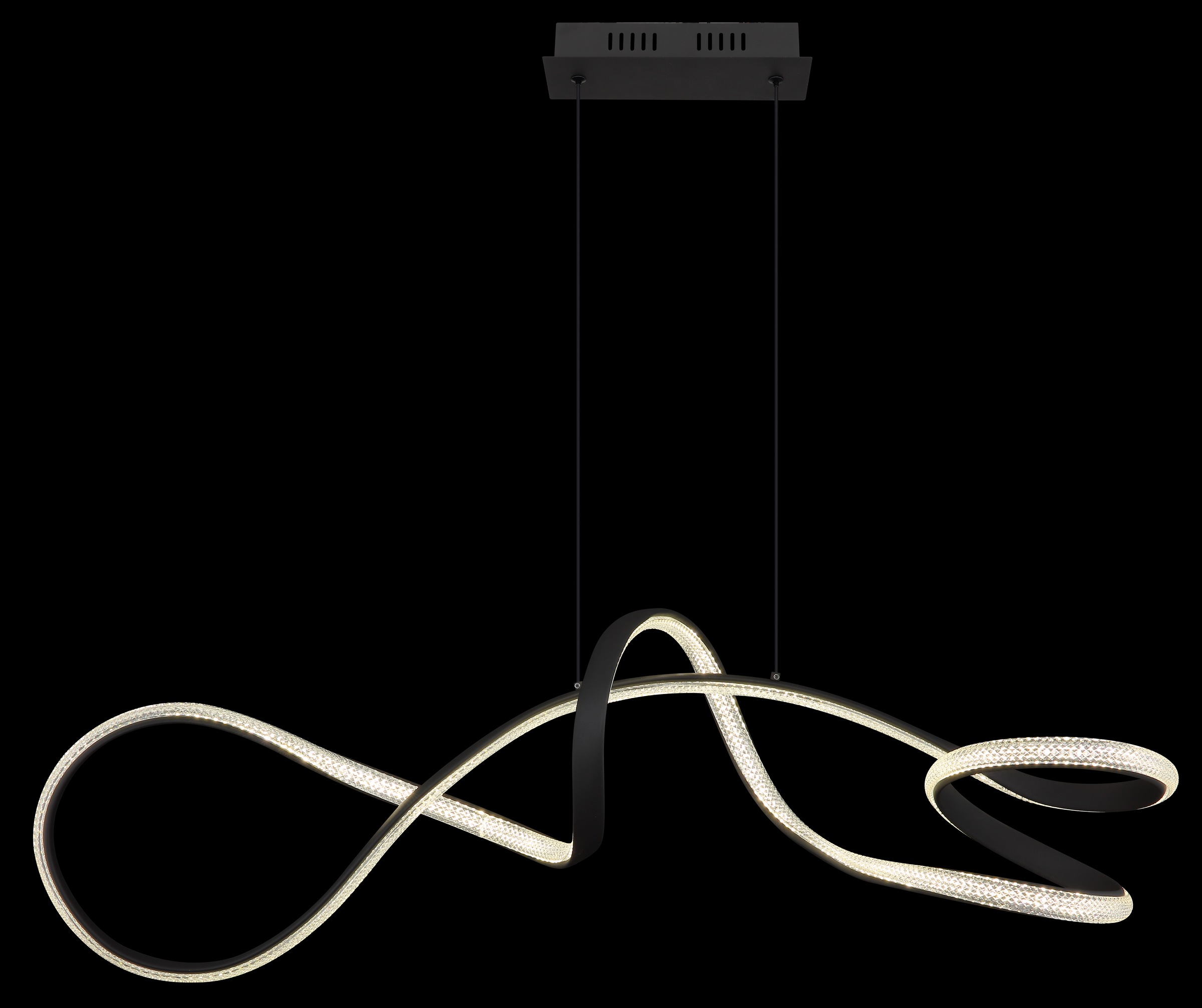 GLOBO LIGHTING Hängeleuchte »SWIRL« LED-Modul 1 Stk. Warmweiß Hängelampe Esszimmer-Leuchte Esstischleuchte Wohnzimmer