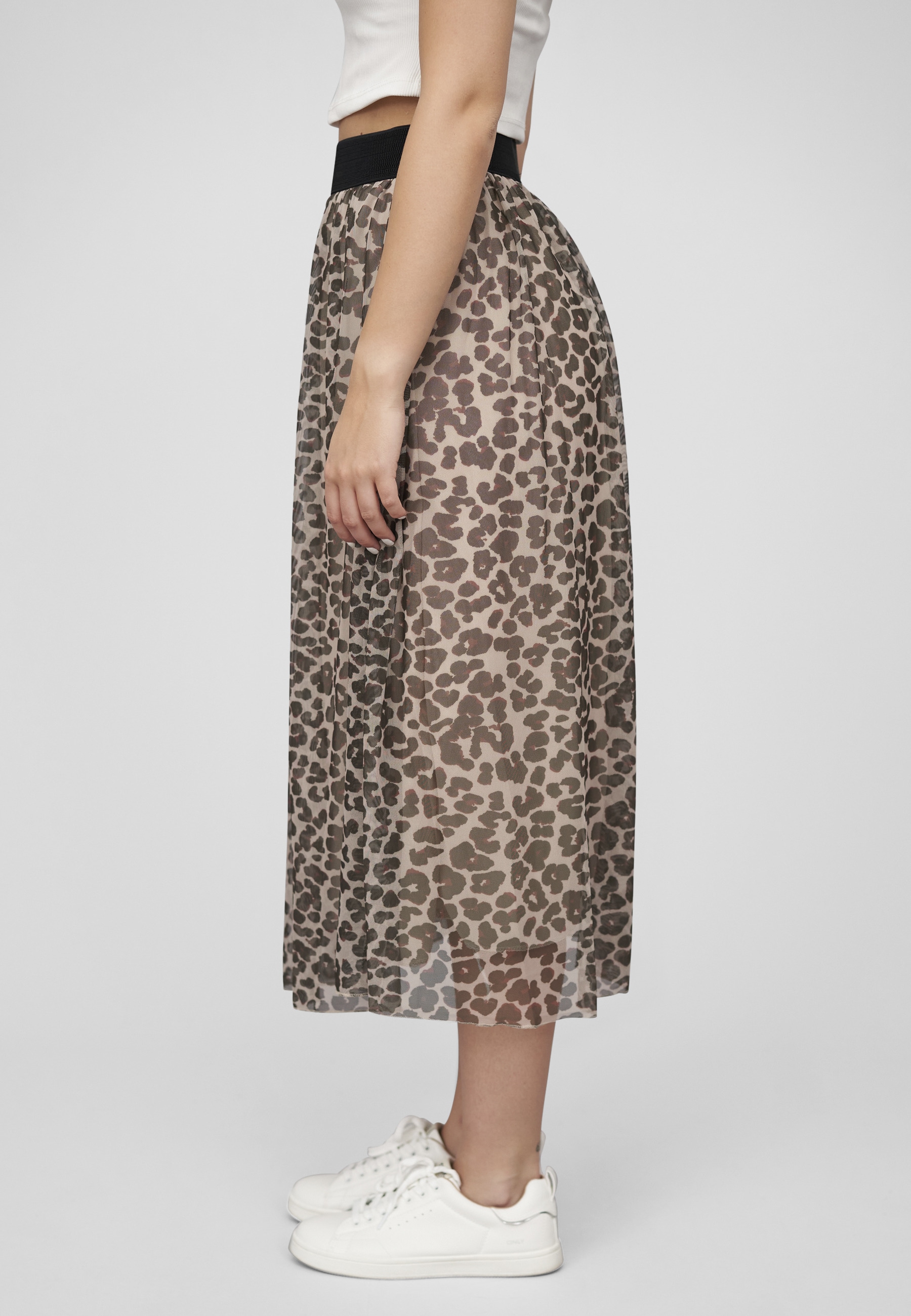 CLOUD 5IVE Sommerrock »CLOUD 5IVE Longform Rock mit Leoprint und Gummiband« 1 Stk.