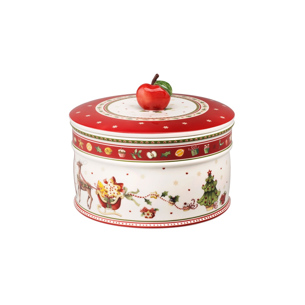 VILLEROY & BOCH Vorratsdose "Gebäckdose Winter Bakery Delight ø 17,3 cm bunt", bunt, Lebensmittelaufbewahrungsbehälter