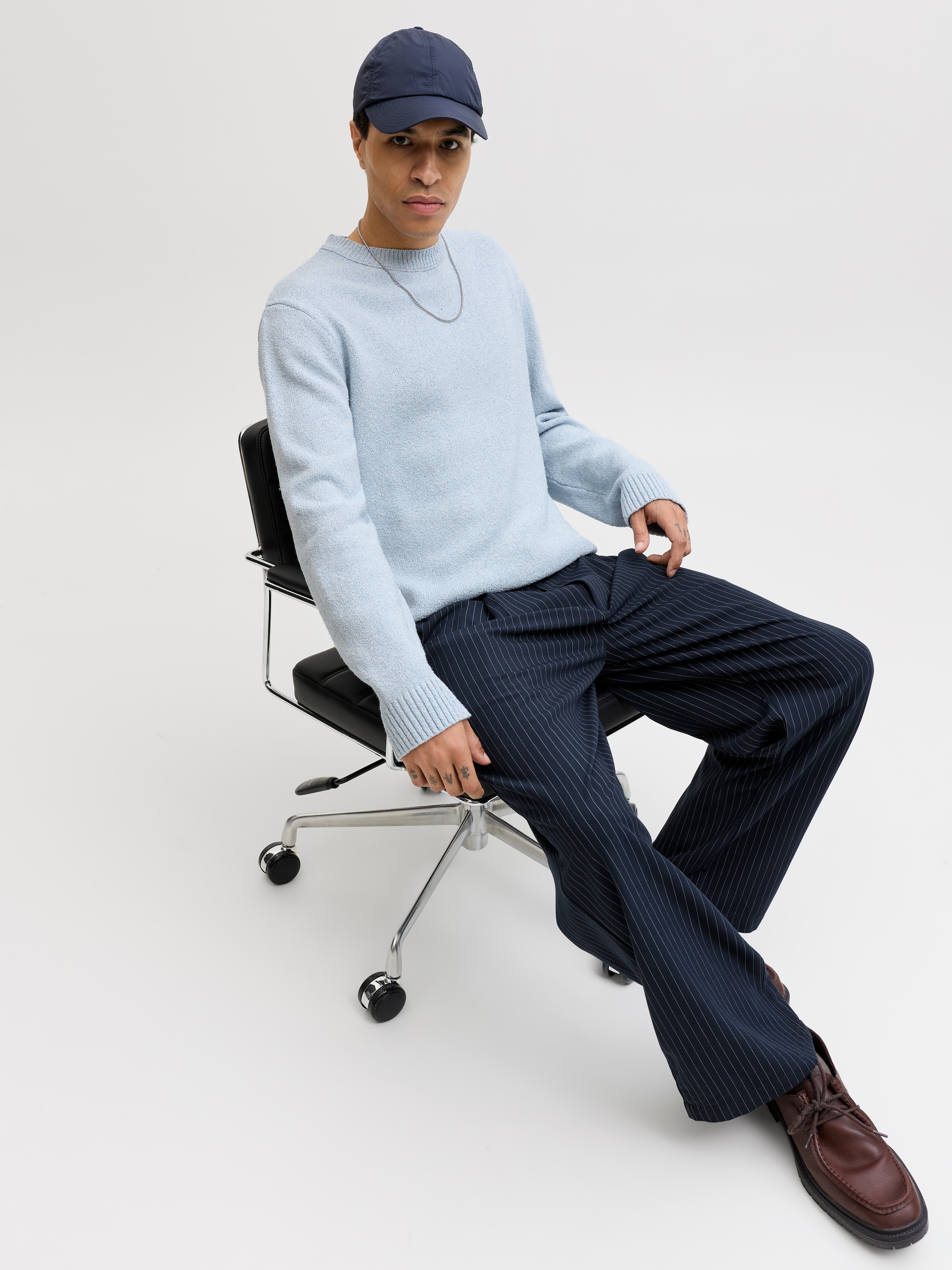Jack & Jones Rundhalspullover »JORNORREBRO CATSKILLS KNIT CREW NECK SN«