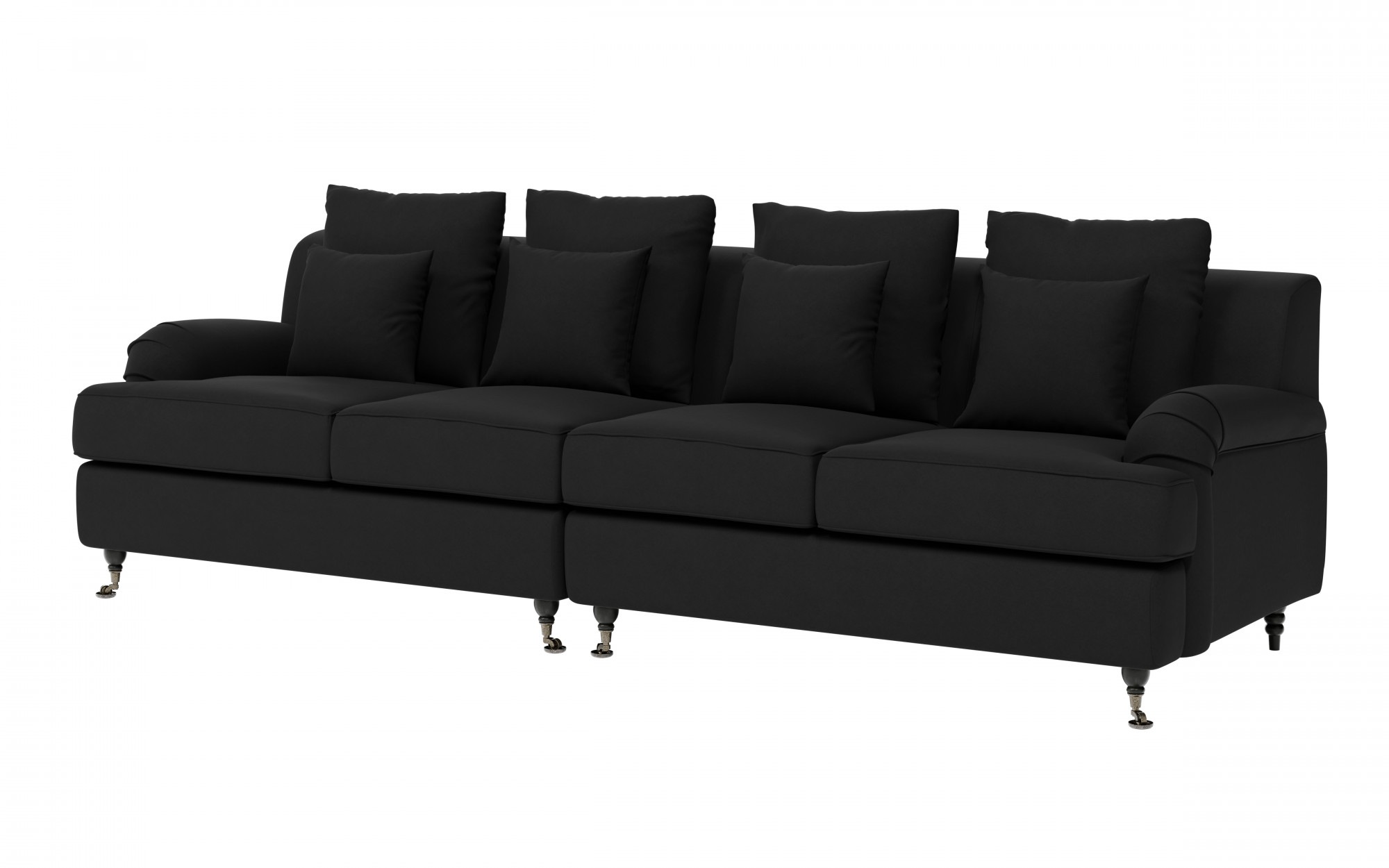 Guido Maria Kretschmer Home&Living Big-Sofa »NORIN«, zwei Fußarten: vorne - Rollen, hinten - Holzfüße
