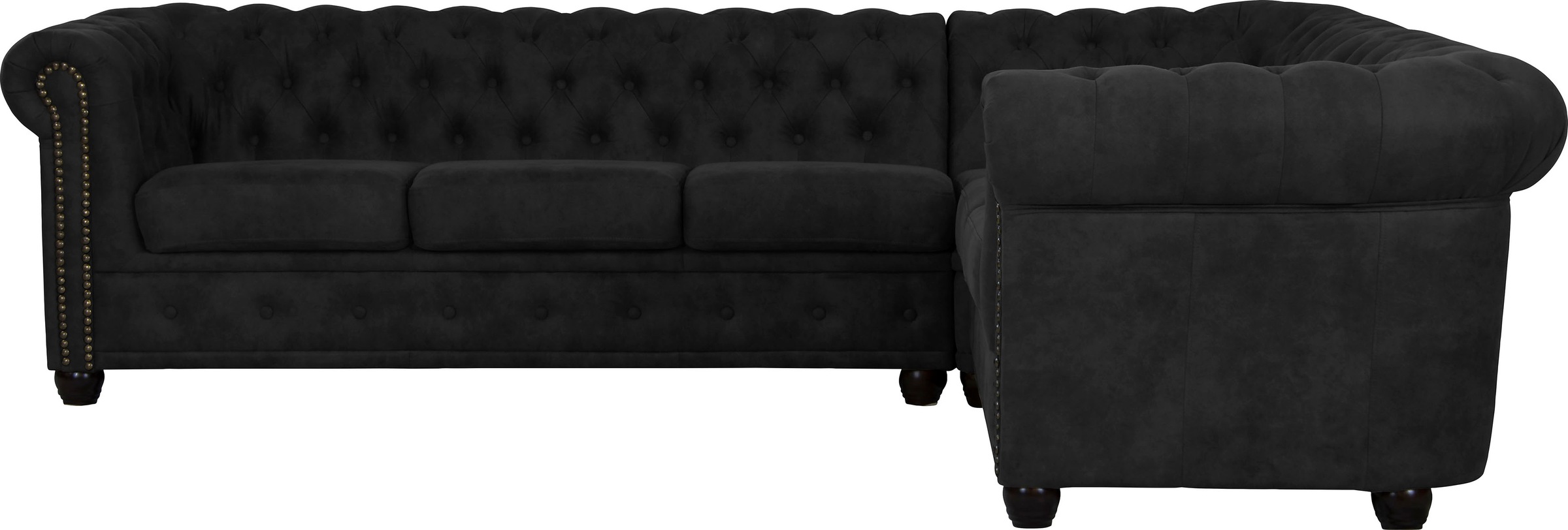 Home affaire Chesterfield-Sofa »Rysum L-Form«, Chesterfield-Optik, langer Schenkel links oder rechts