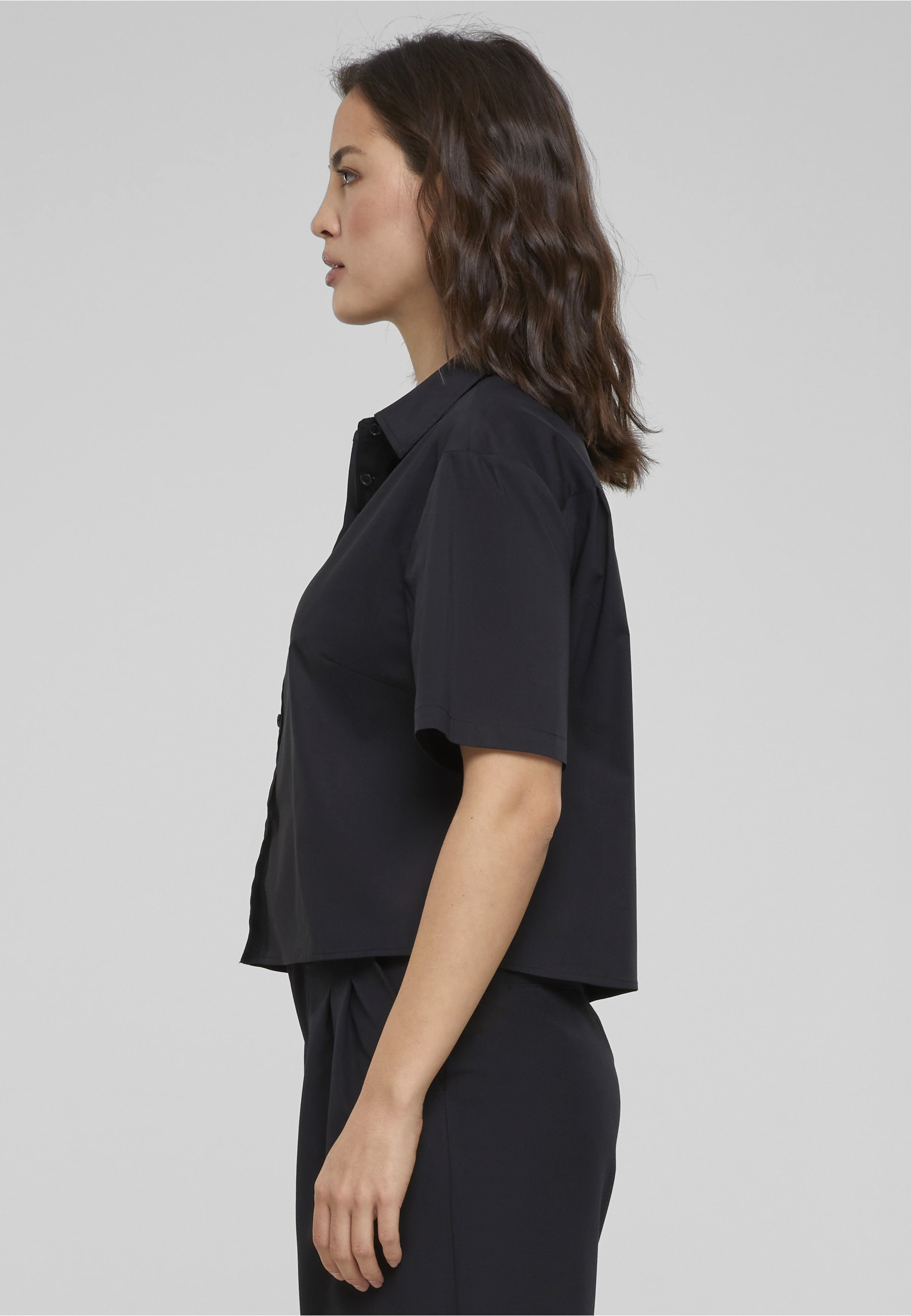 URBAN CLASSICS Kurzarmshirt »Urban Classics Damen Ladies Oversized Shirt« 1