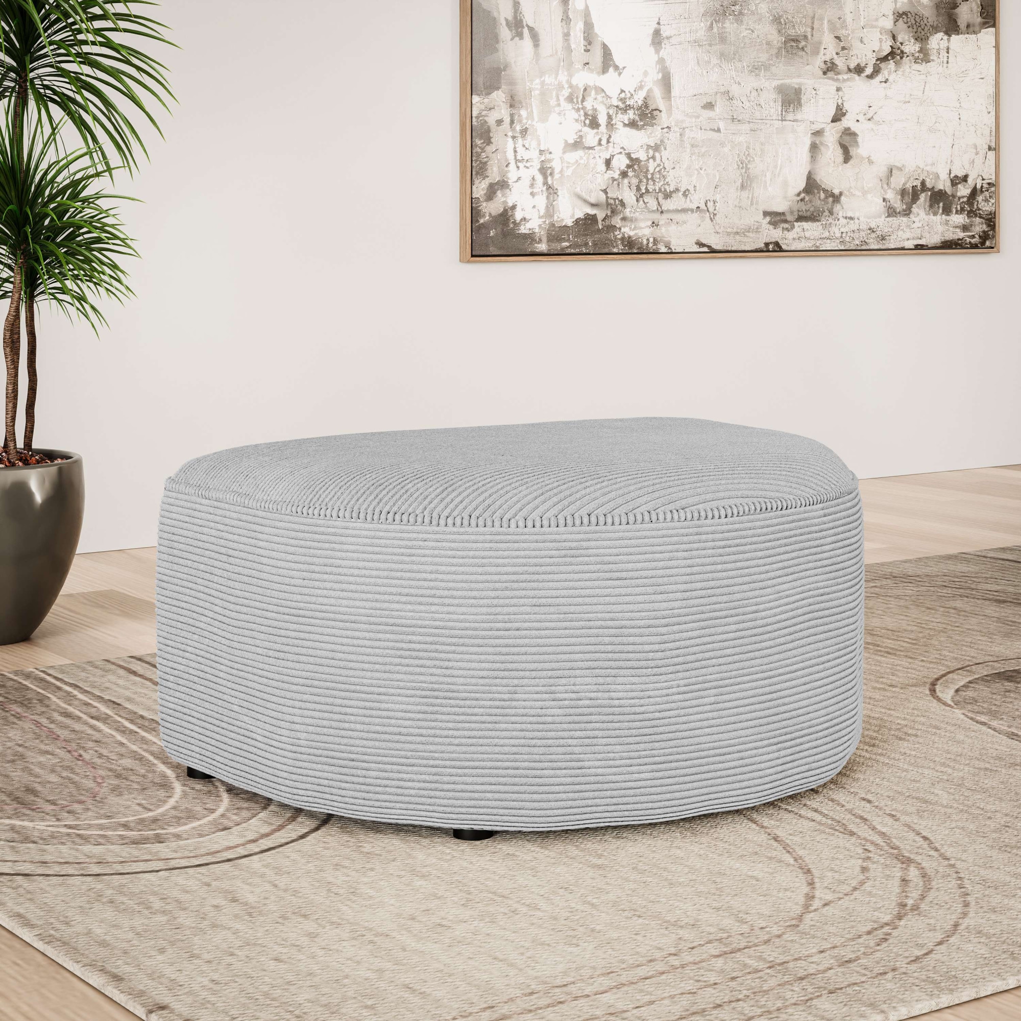 OTTO home Polsterhocker "ADELLA passed zur Serie, Maße B/T/H: 92/69/43 cm", günstig online kaufen