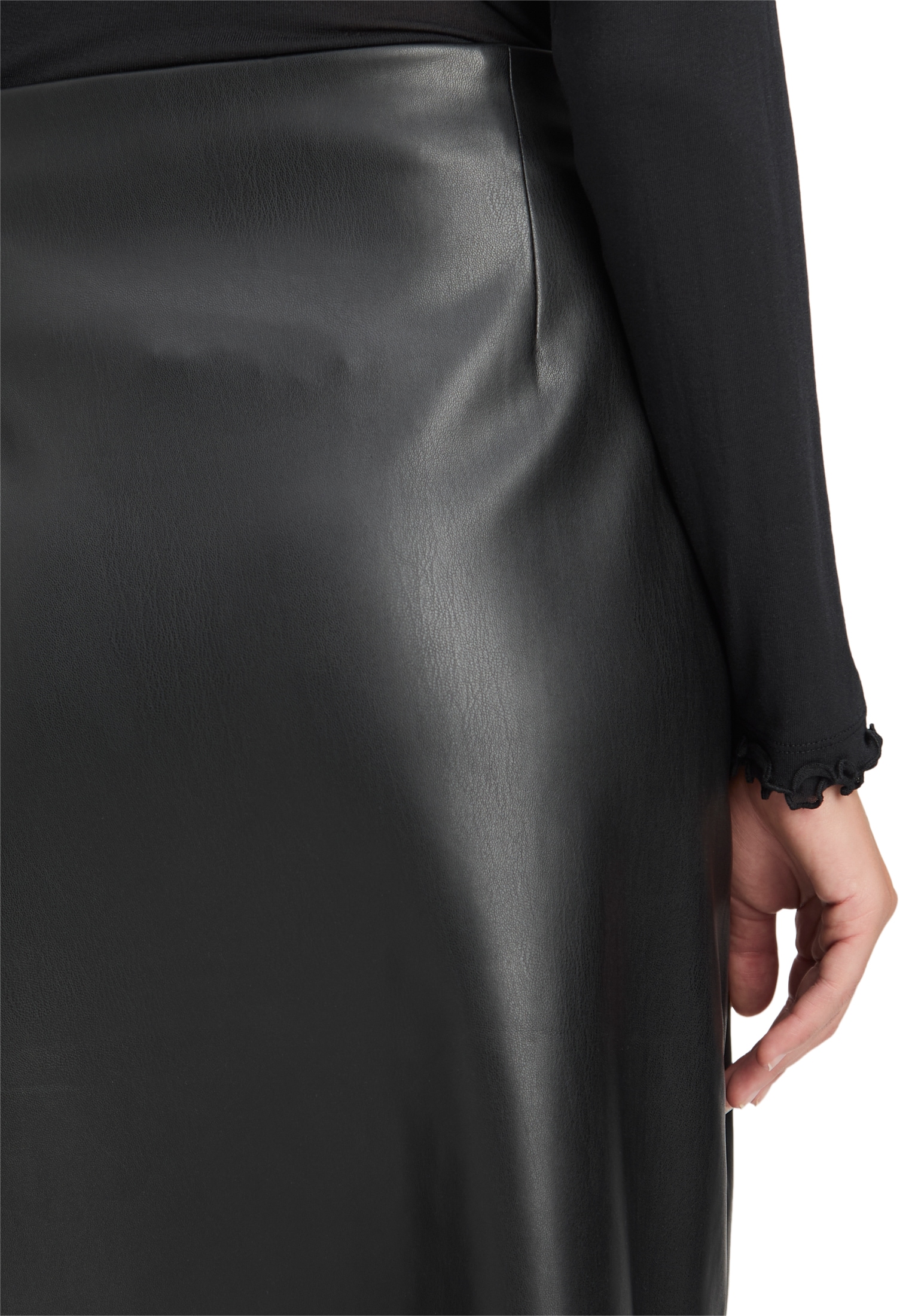 Cartoon Maxirock »Damen Wickelrock unifarben«