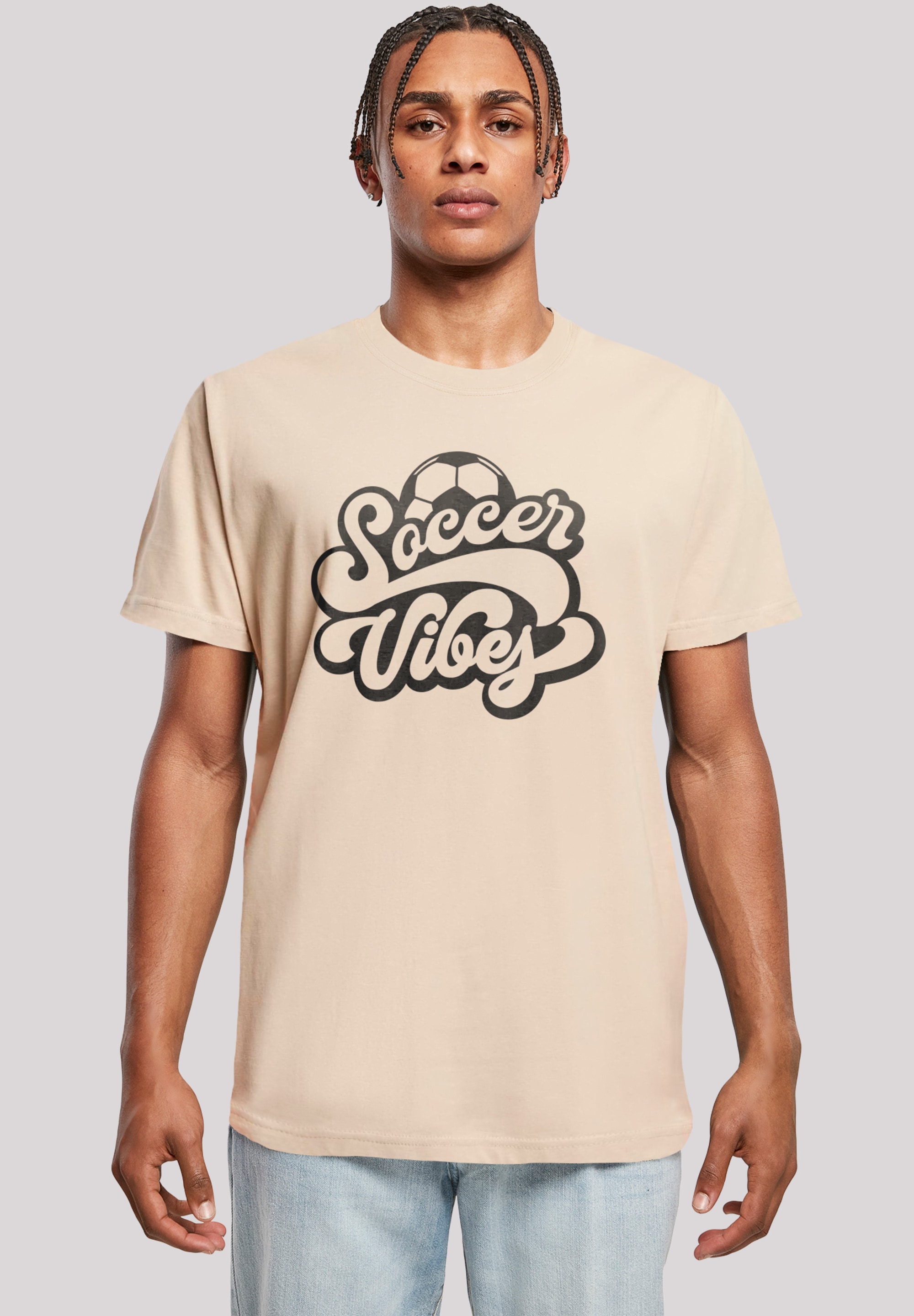 F4NT4STIC T-Shirt "Soccer Vibes Typography Sporty Graphic", Premium Qualitä günstig online kaufen
