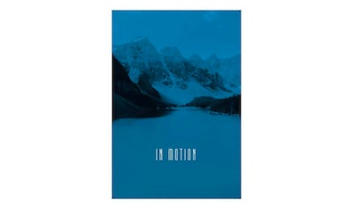 Poster »Word Lake In Motion Blue«, Natur, (1 St.)