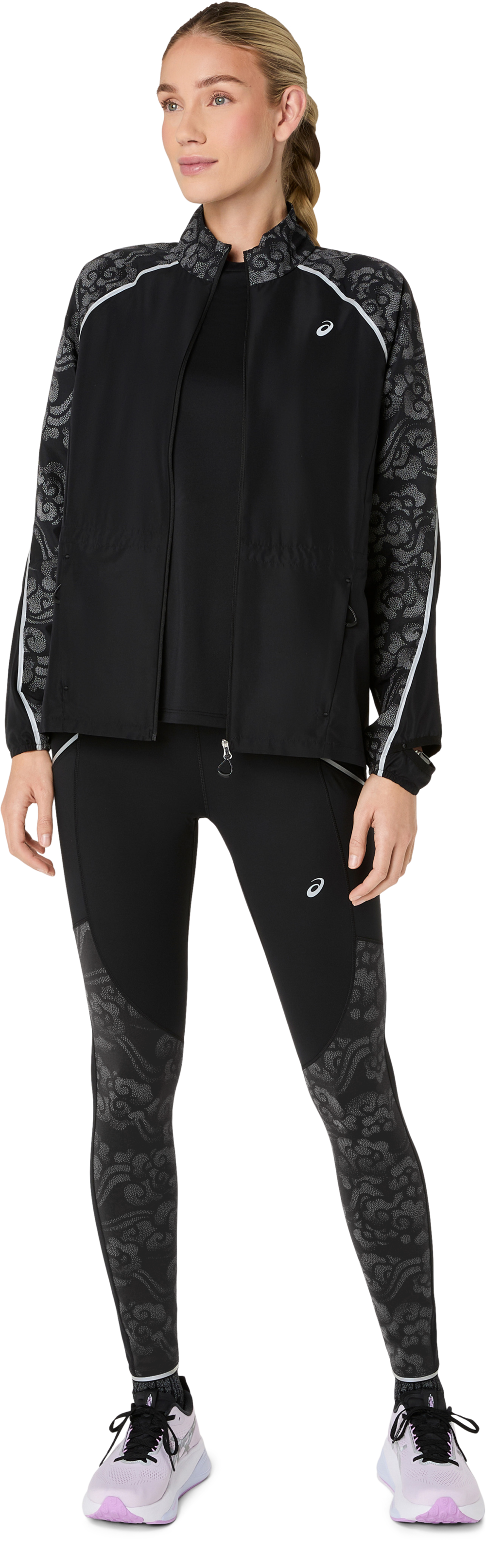 Asics Laufjacke »ROAD LITE-SHOW JACKET« Atmungsaktiv, Reflektierend, Smartphone-Fach
