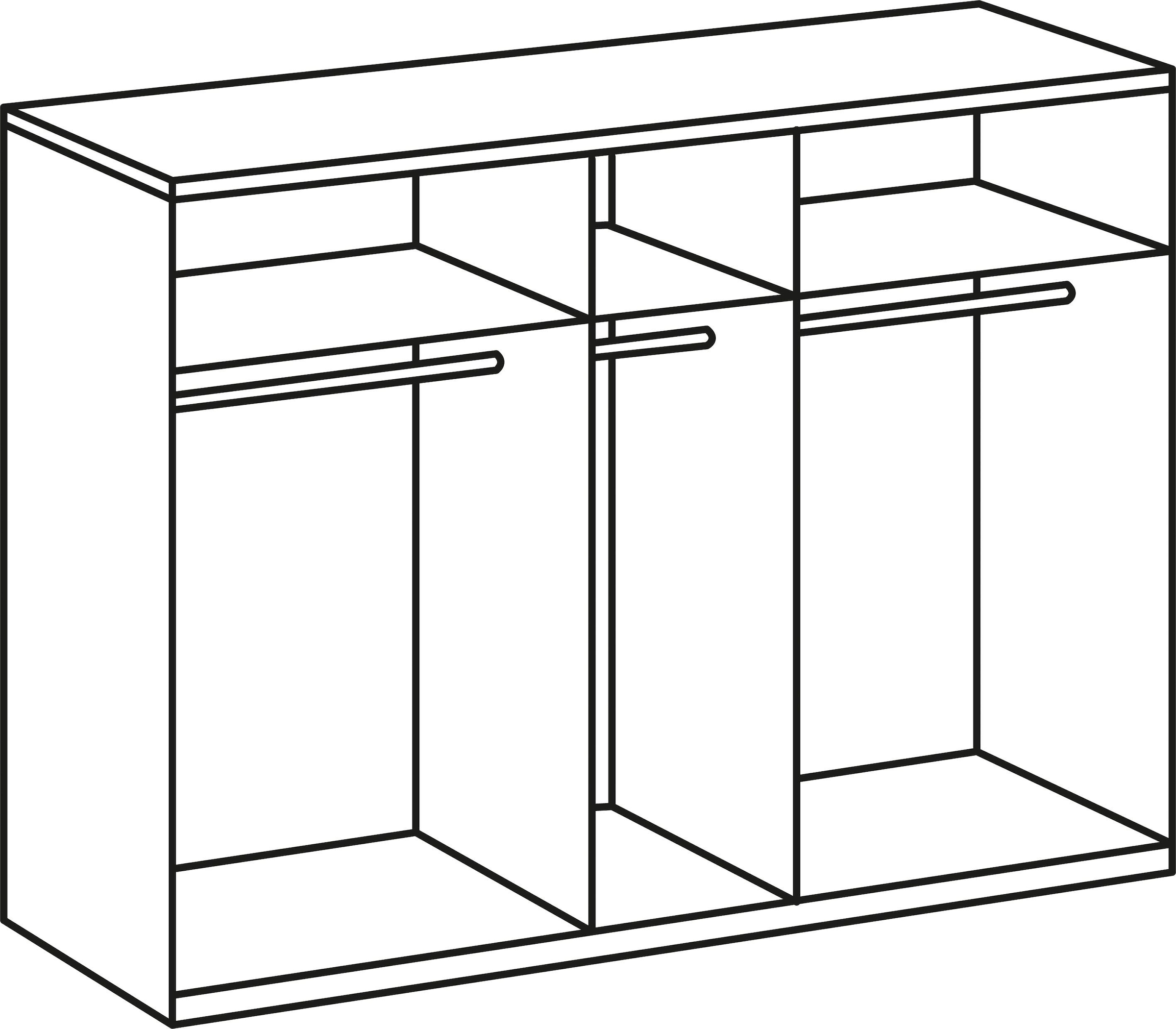 208 Kleiderschrank vielen York«, oder in Breiten, | hoch »New 236cm BAUR Wimex