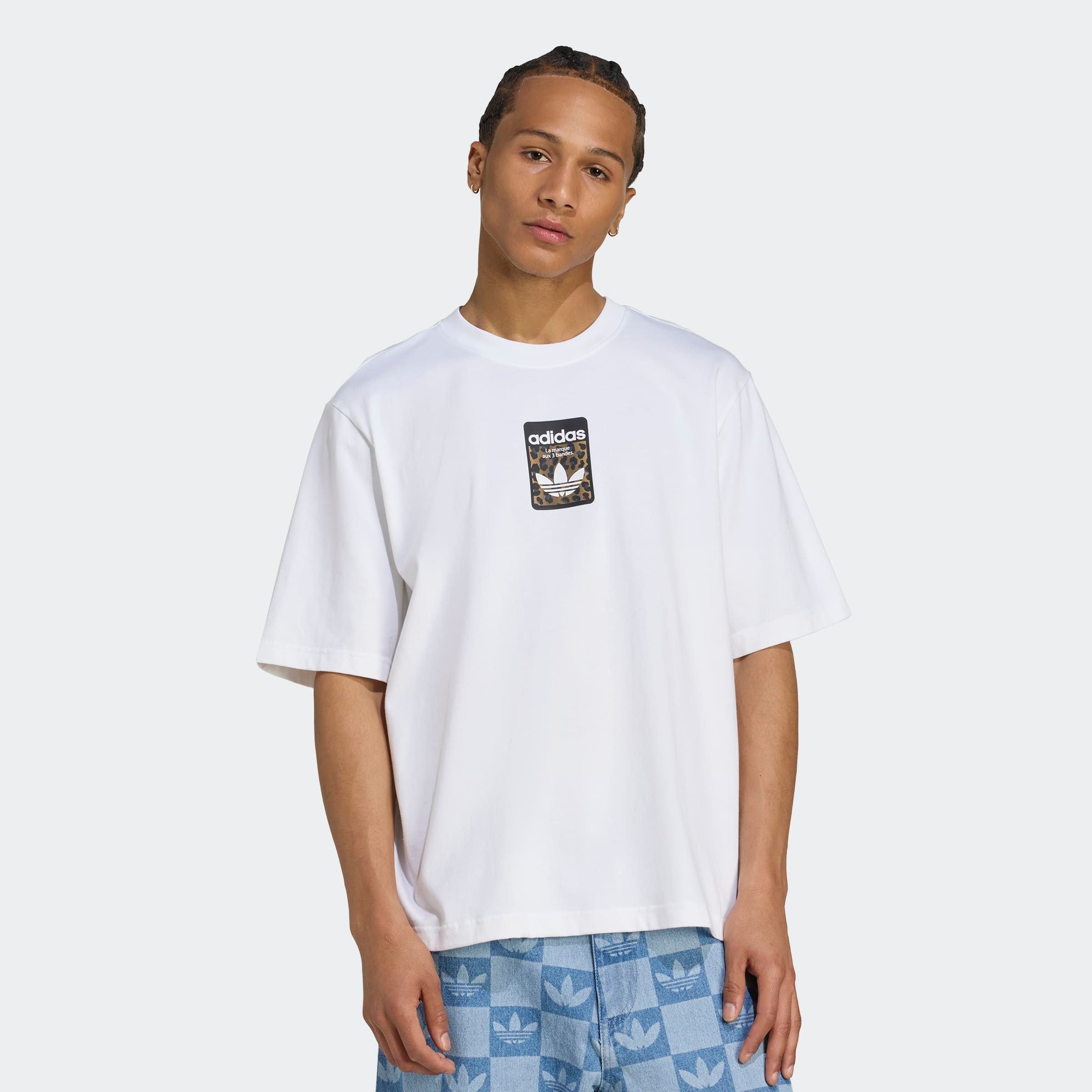 adidas Originals T-Shirt "LEO OVERSIZE" Print T-Shirt, für Laufen und Freizeit
