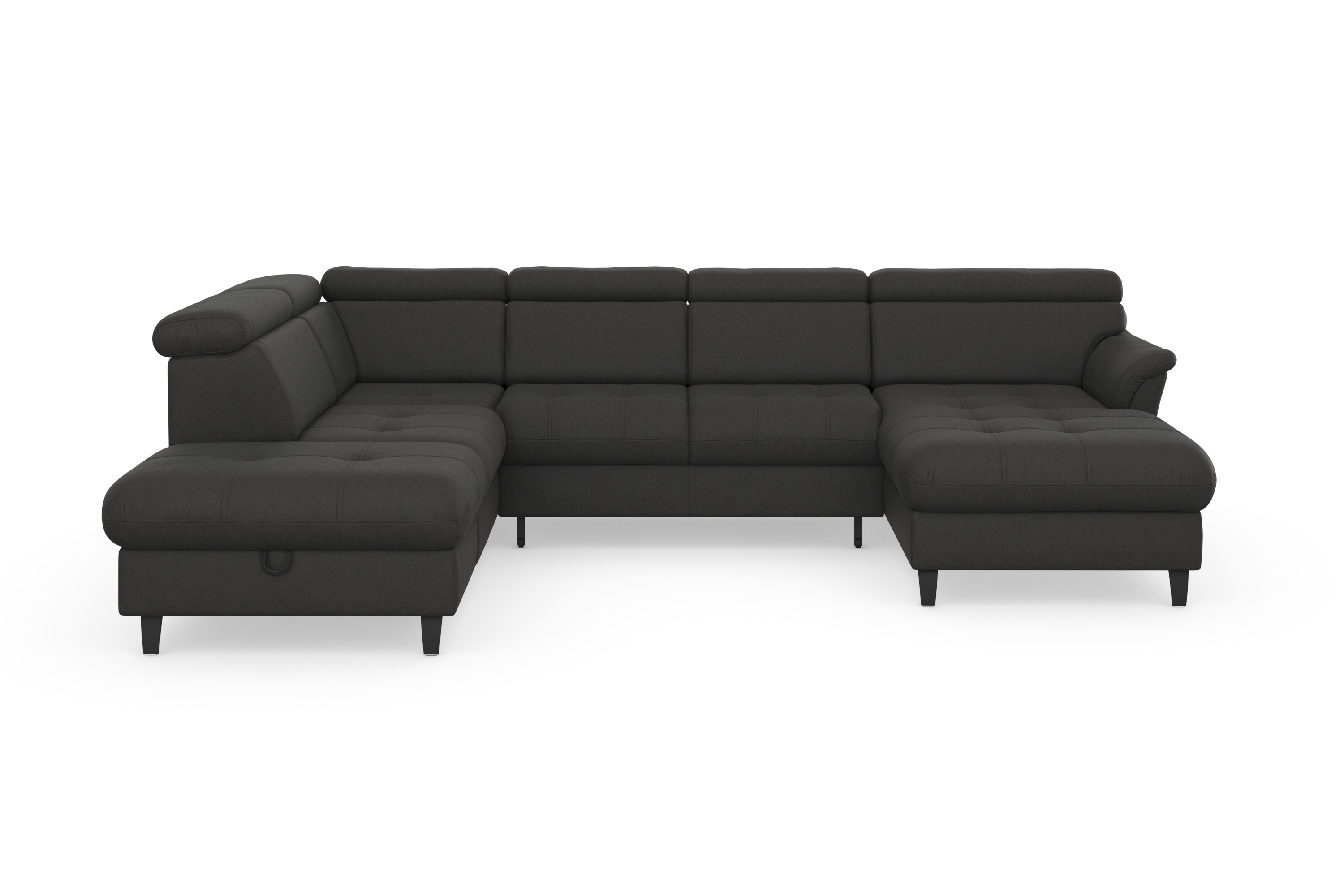 sit&more Wohnlandschaft "Marano U-Form" inklusive Kopfteilverstellung, optional Schlaffunktion & Bettkasten