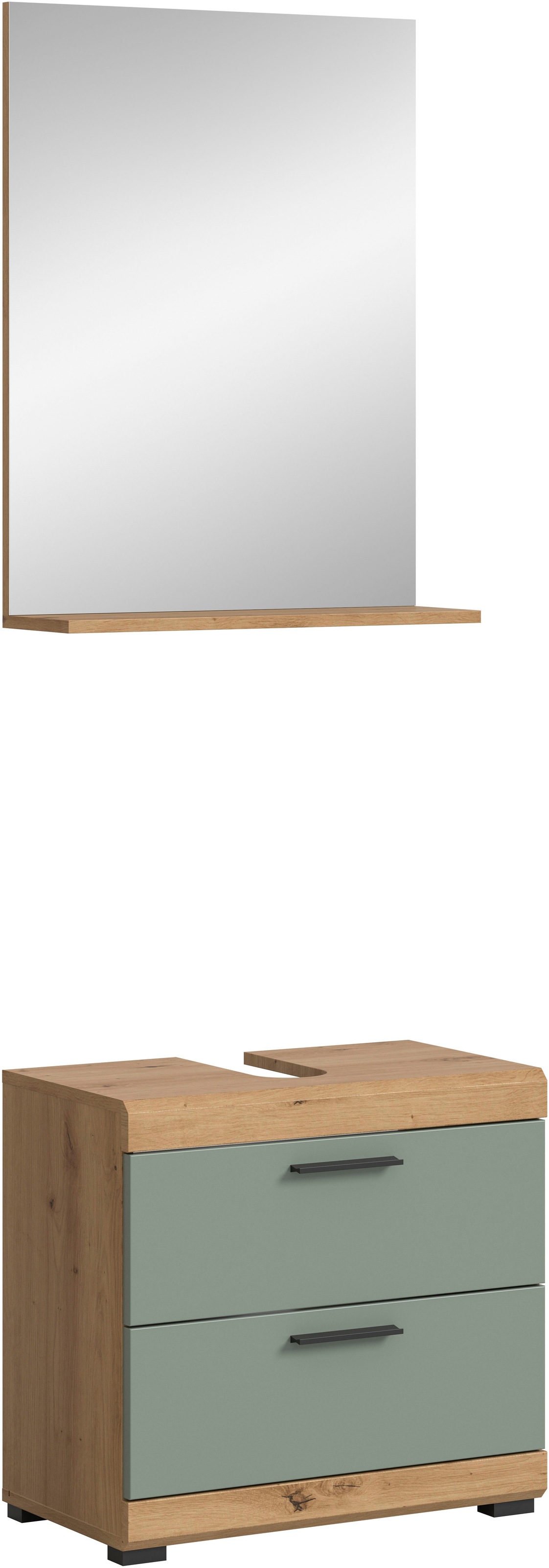welltime "Siena, 2 teilig, bestehend aus: Waschbeckenunterschrank, Spiegel" Set, TOPSELLER, 2 Stk. tlg.