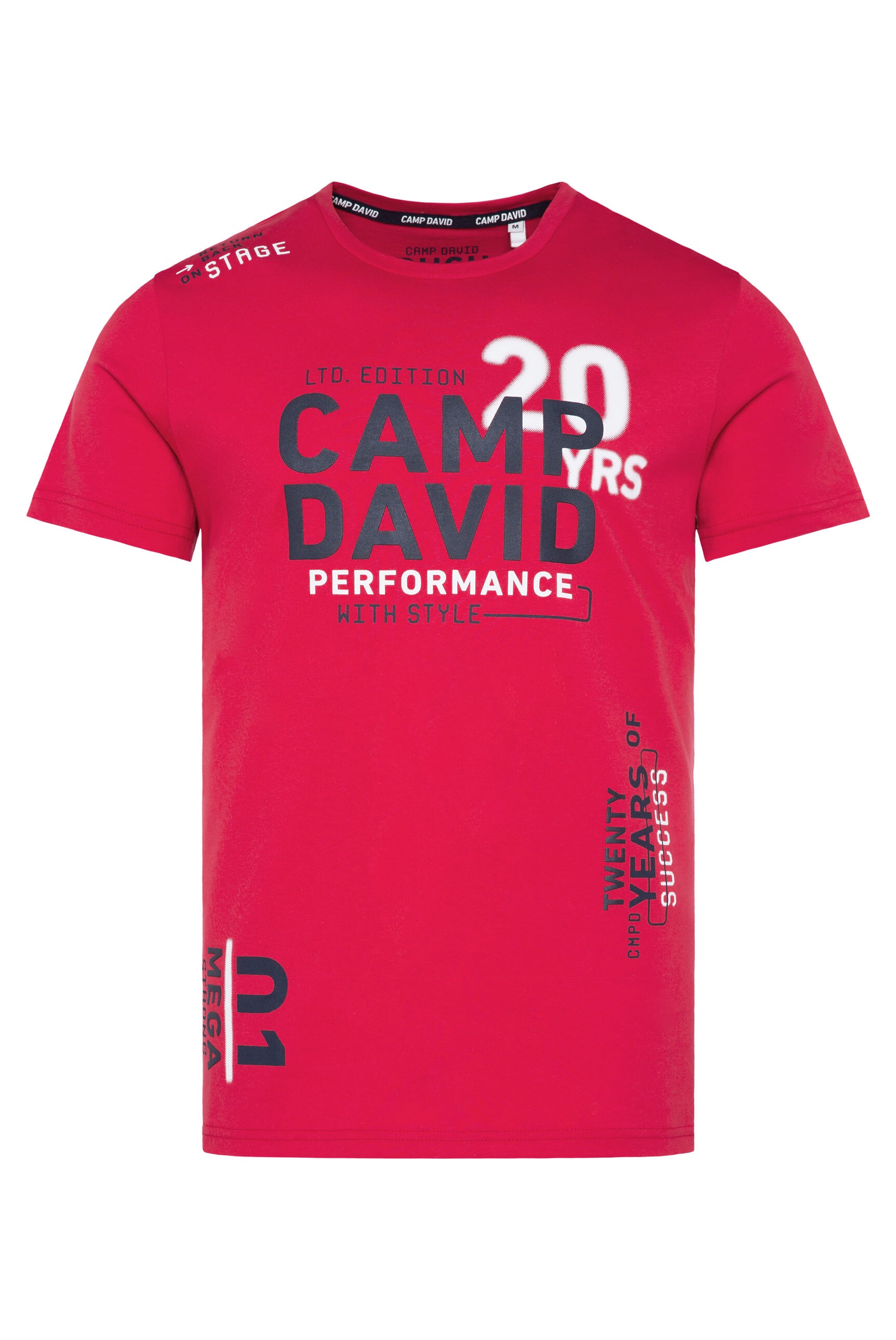 CAMP DAVID Rundhalsshirt, aus Baumwolle