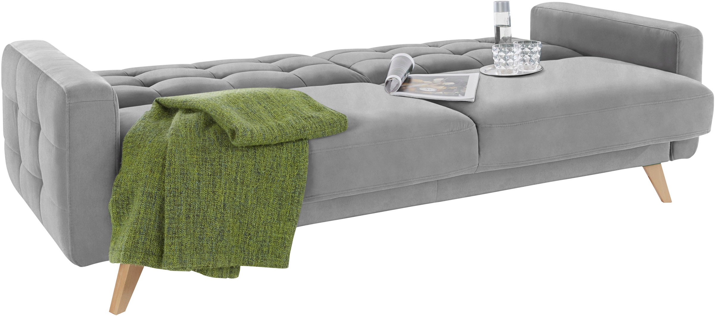exxpo - sofa fashion 3-Sitzer »Nappa, kompakt und komfortabel, bequem, zeitloses Design, L-Form«, tolle Detailverarbeitung