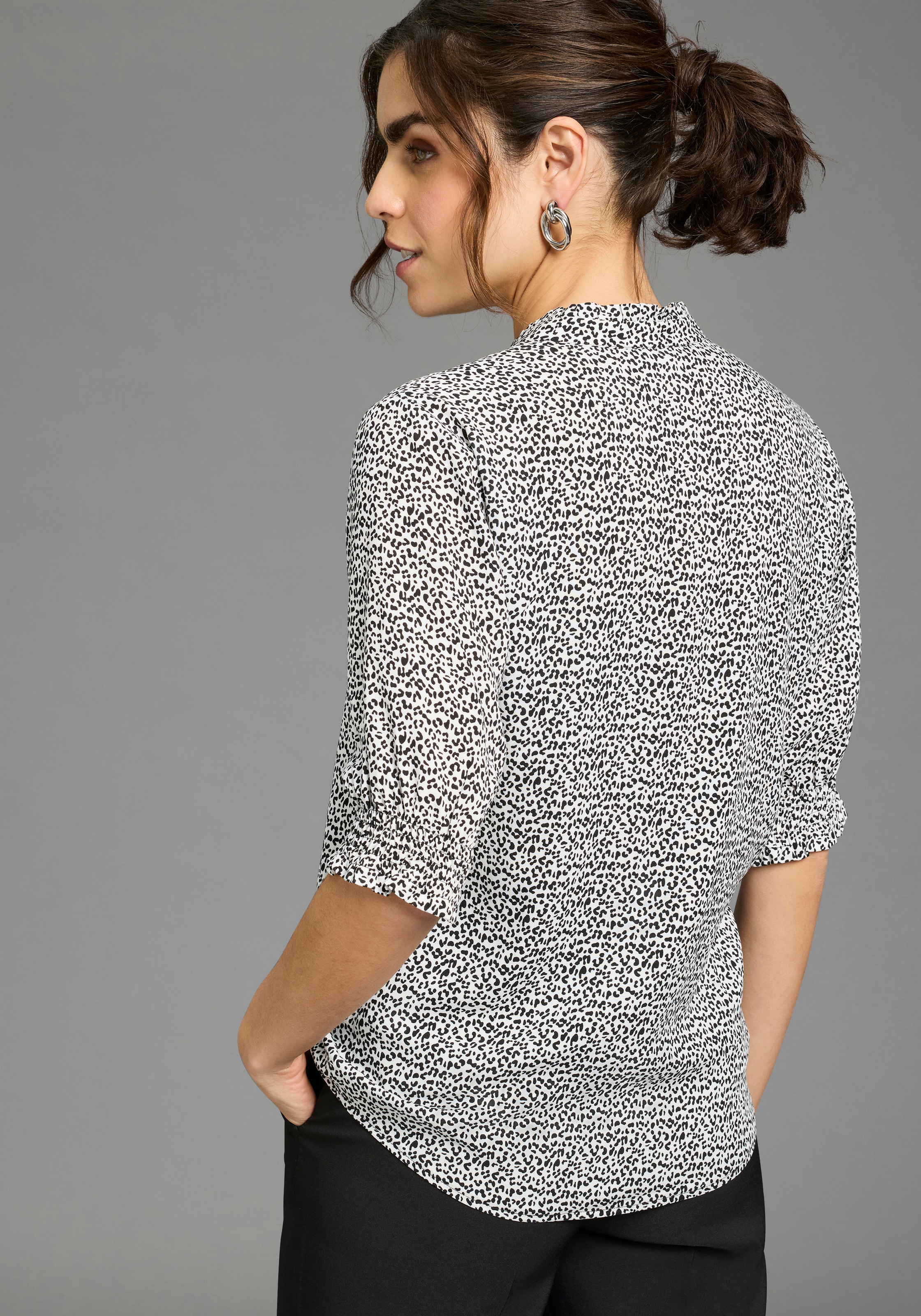 Laura Scott Druckbluse bedruckte Bluse, femininer Stil, leichtes Webmateria günstig online kaufen