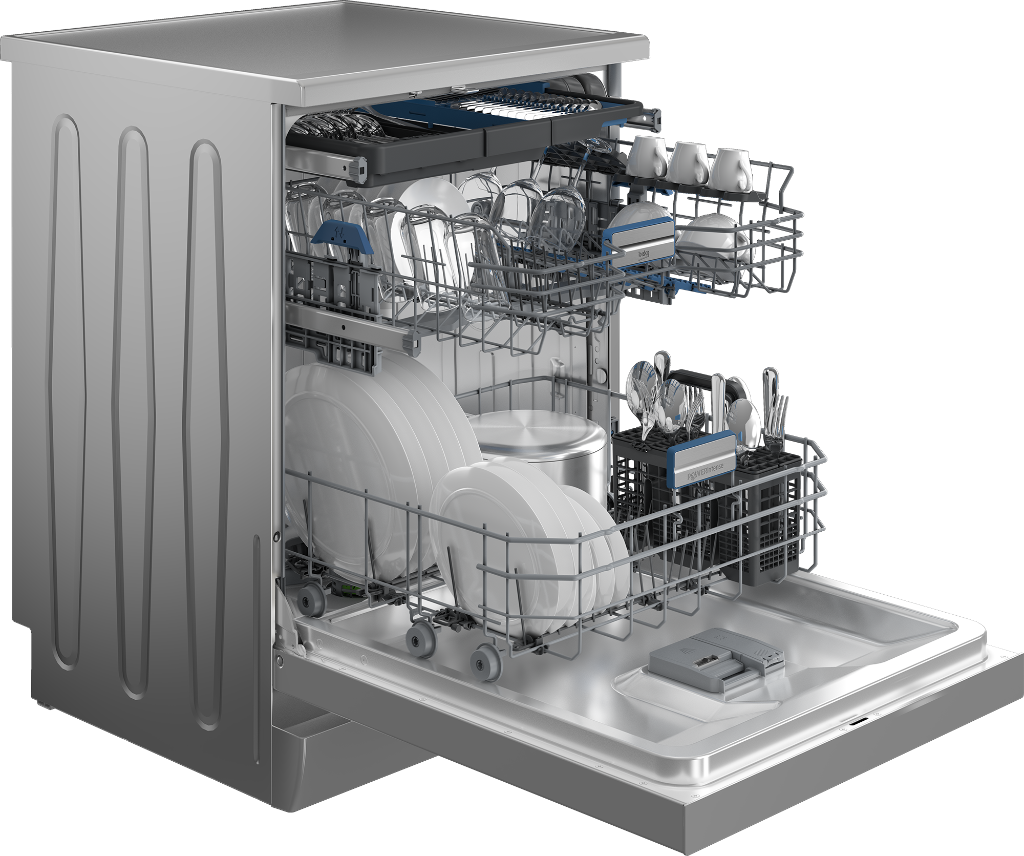 BEKO Standgeschirrspüler »BDFN36561XP« 8,9 l 15 tlg. Maßgedecke