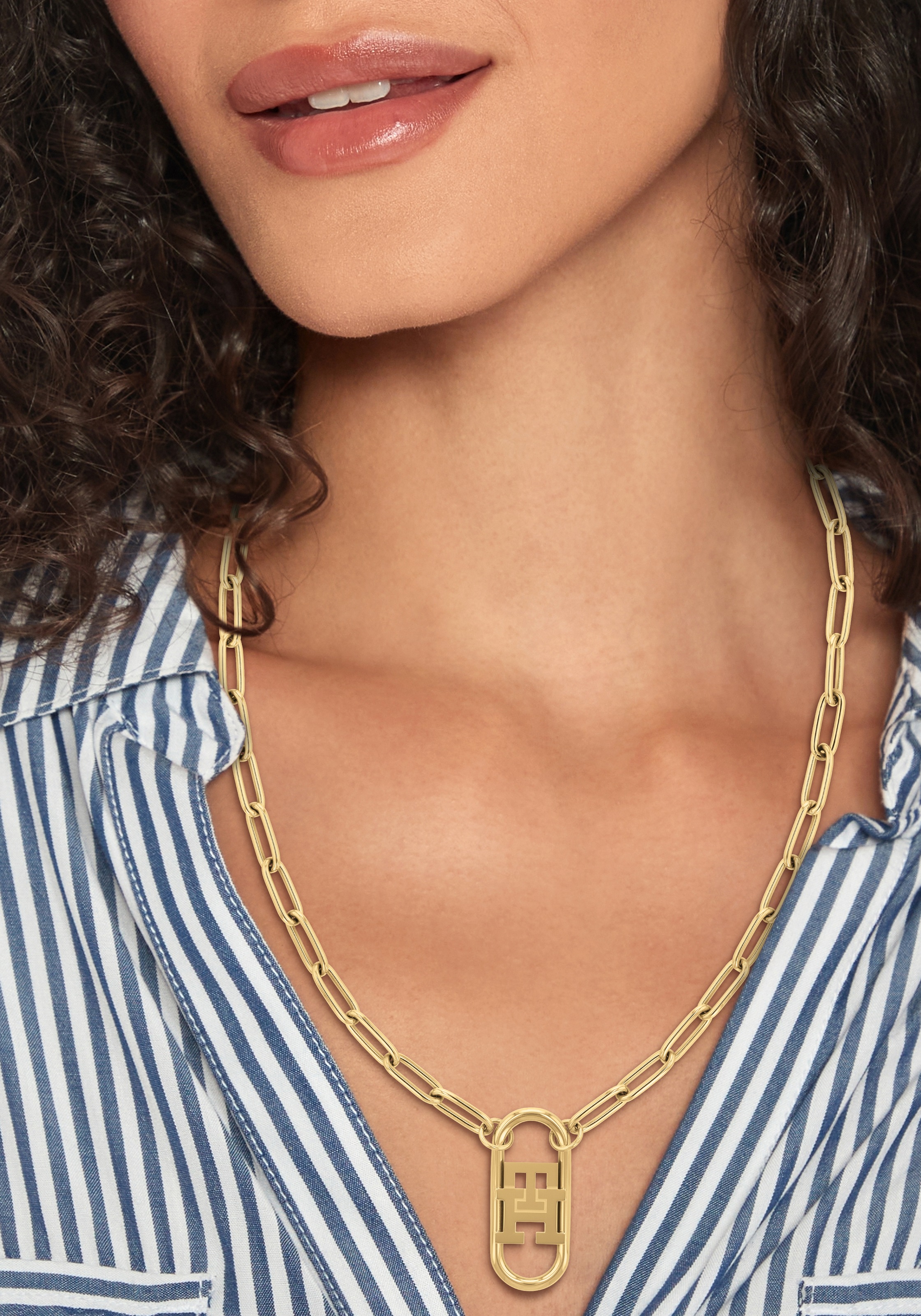Tommy Hilfiger Kette mit Anhänger »Schmuck Edelstahl Halsschmuck Ankerkette«