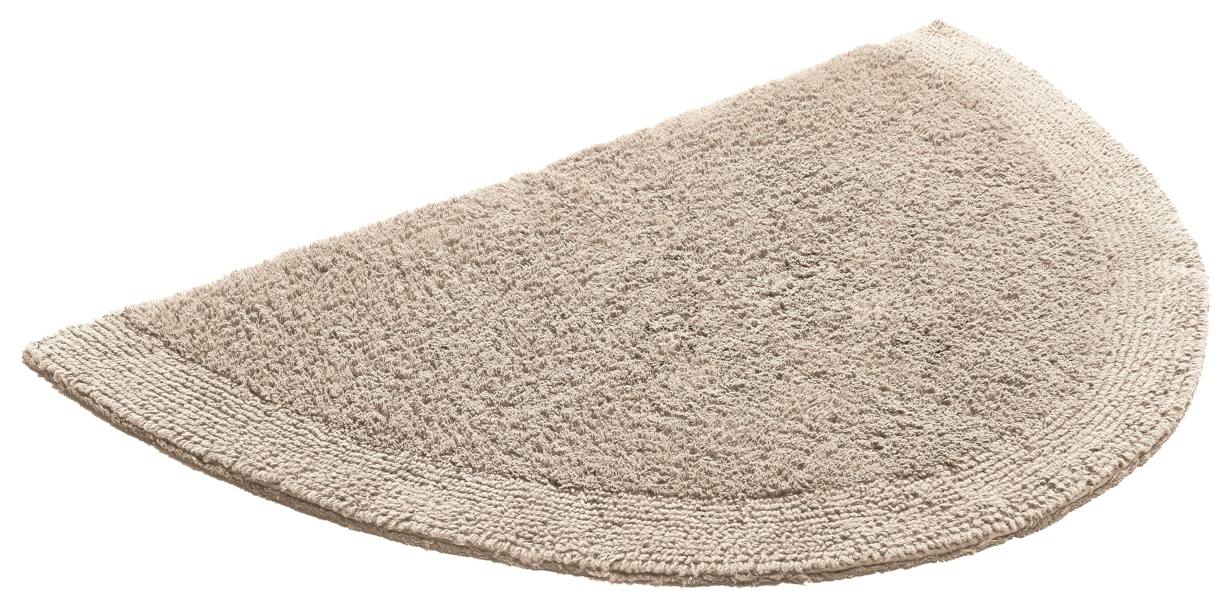 my home Badematte »Kapra, Badvorleger, Badezimmer Teppich«, beidseitig nutzbar-fußbodenheizungsgeeignet-strapazierfähig, mit Bordüre, Badteppich, Badematte, Baumwolle