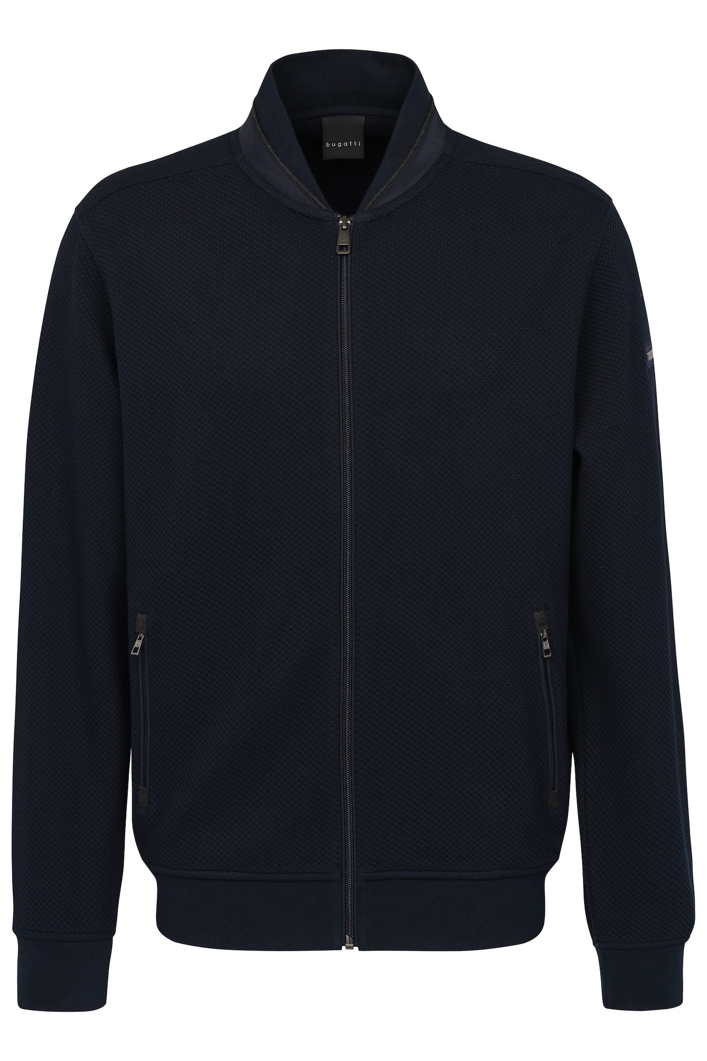 bugatti Sweatjacke, mit Collegekragen