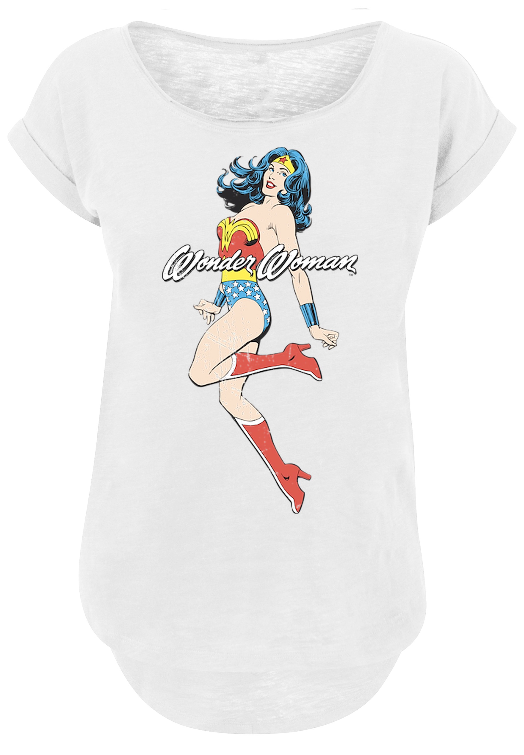 F4NT4STIC T-Shirt »DC Comics Wonder Woman Jump«, Print