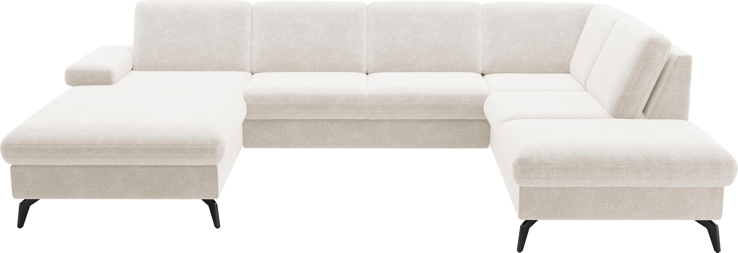 sit&more Wohnlandschaft »Morris Jubi U-Form«, inkl. Armteilfunktion und 1 Zierkissen, wahlweise mit Bettfunktion