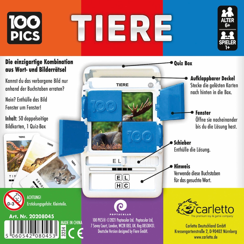 100 Pics Spiel »Tiere«