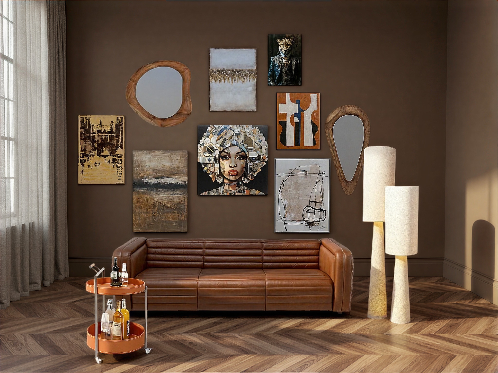 Kare Design Leinwandbild »Pinceau Shape 75x55cm« 1, 