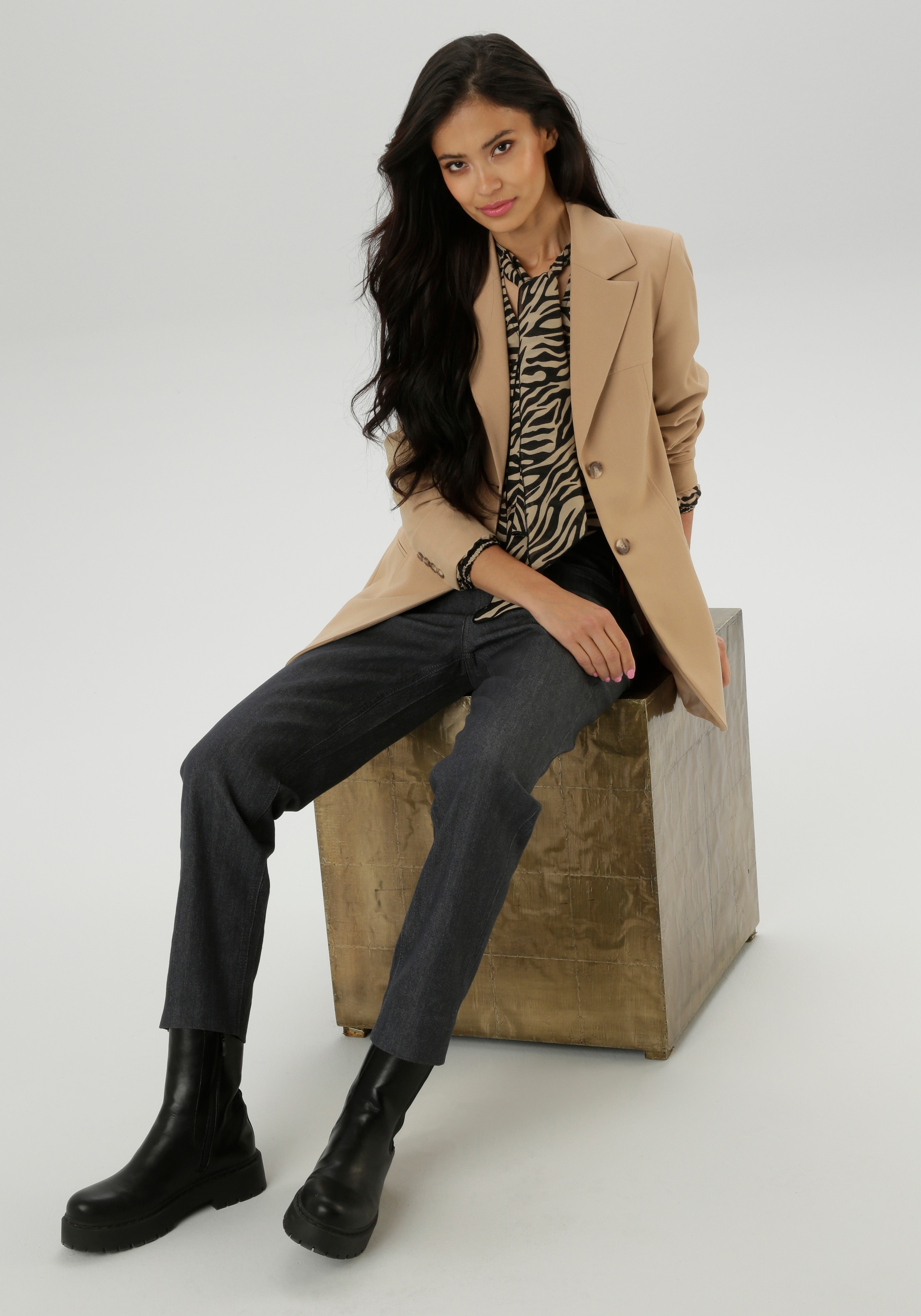 Aniston SELECTED Jackenblazer, mit Reverskragen und Paspeltaschen - NEUE KOLLEKTION