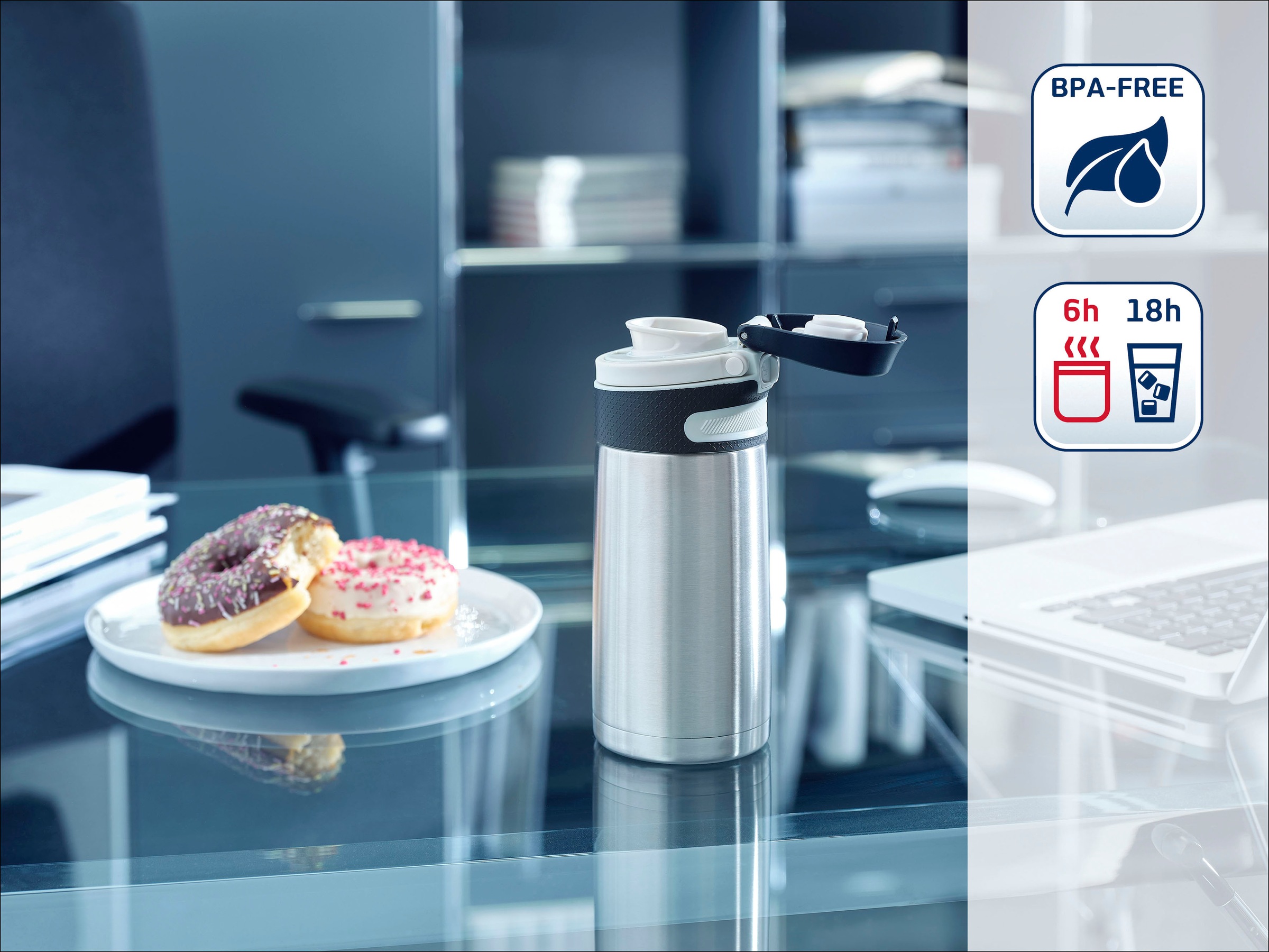 Leifheit Thermoflasche "Flip" 350 ml günstig online kaufen