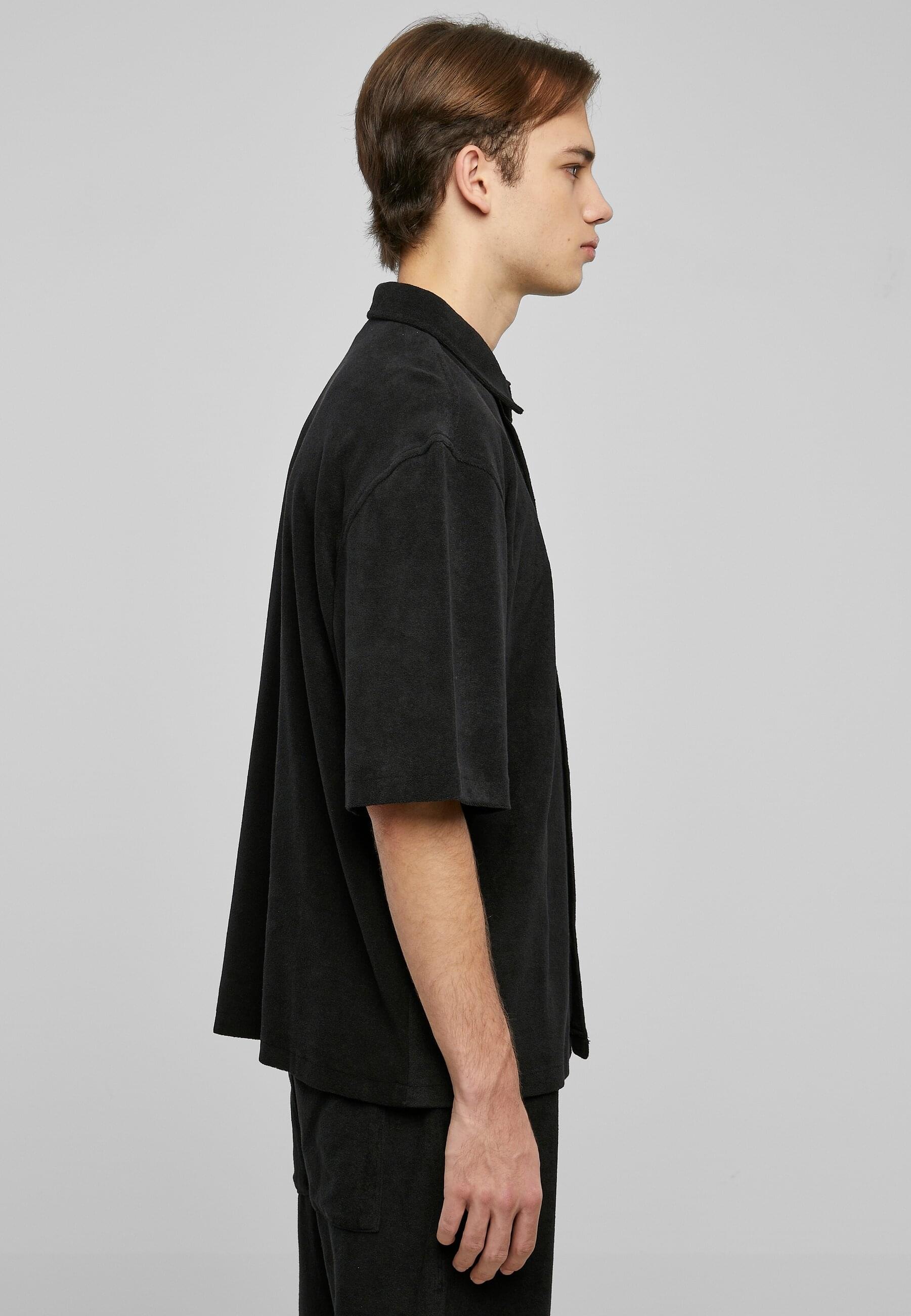 URBAN CLASSICS Langarmshirt »Herren Boxy Towel Shirt«, (1 tlg.)