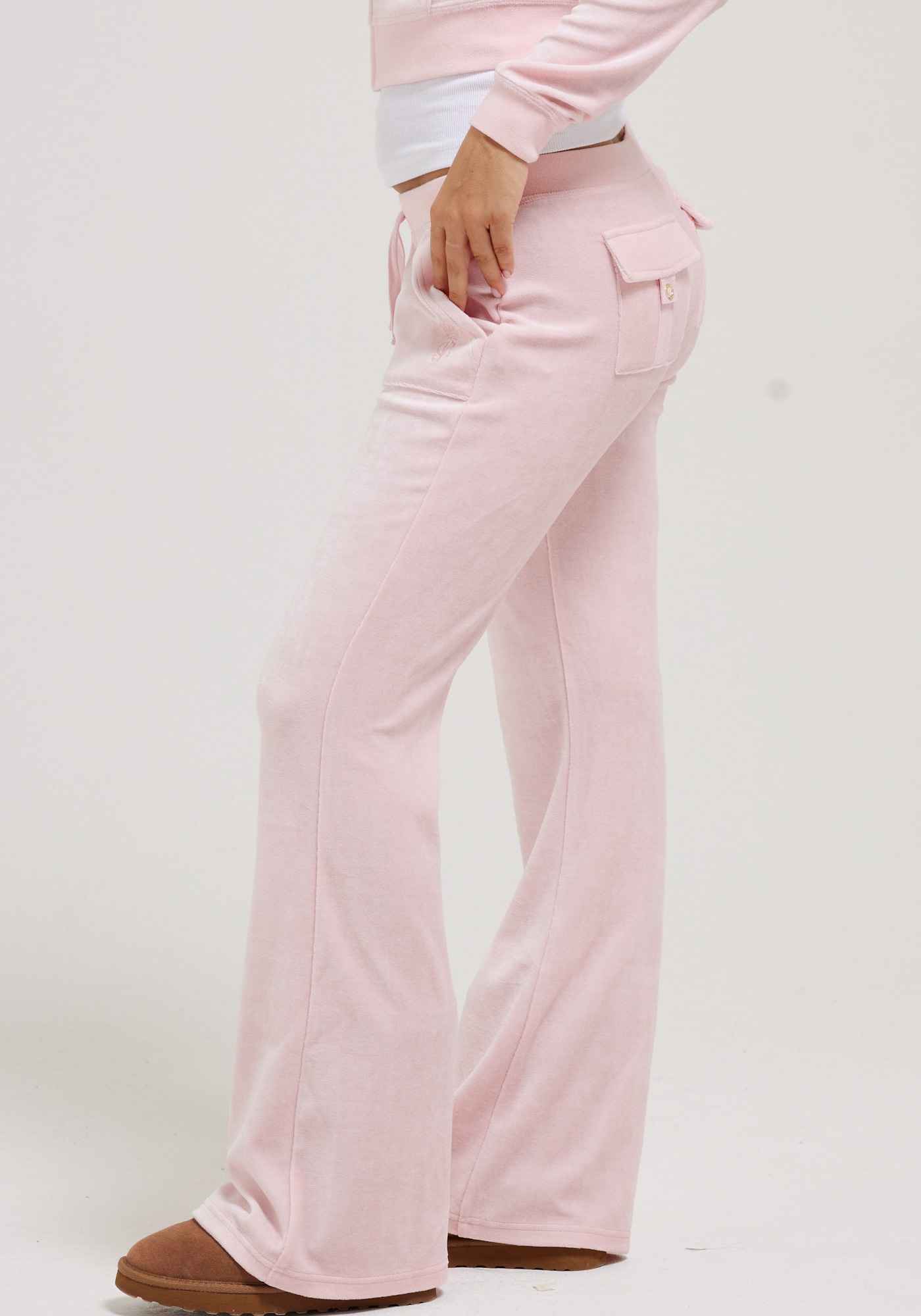 Juicy Couture Sweathose »CAISA PANT _ Damen«, Trainingshose Damen, Sweathose, Velour, Jogginghose mit Glitzer, Sale