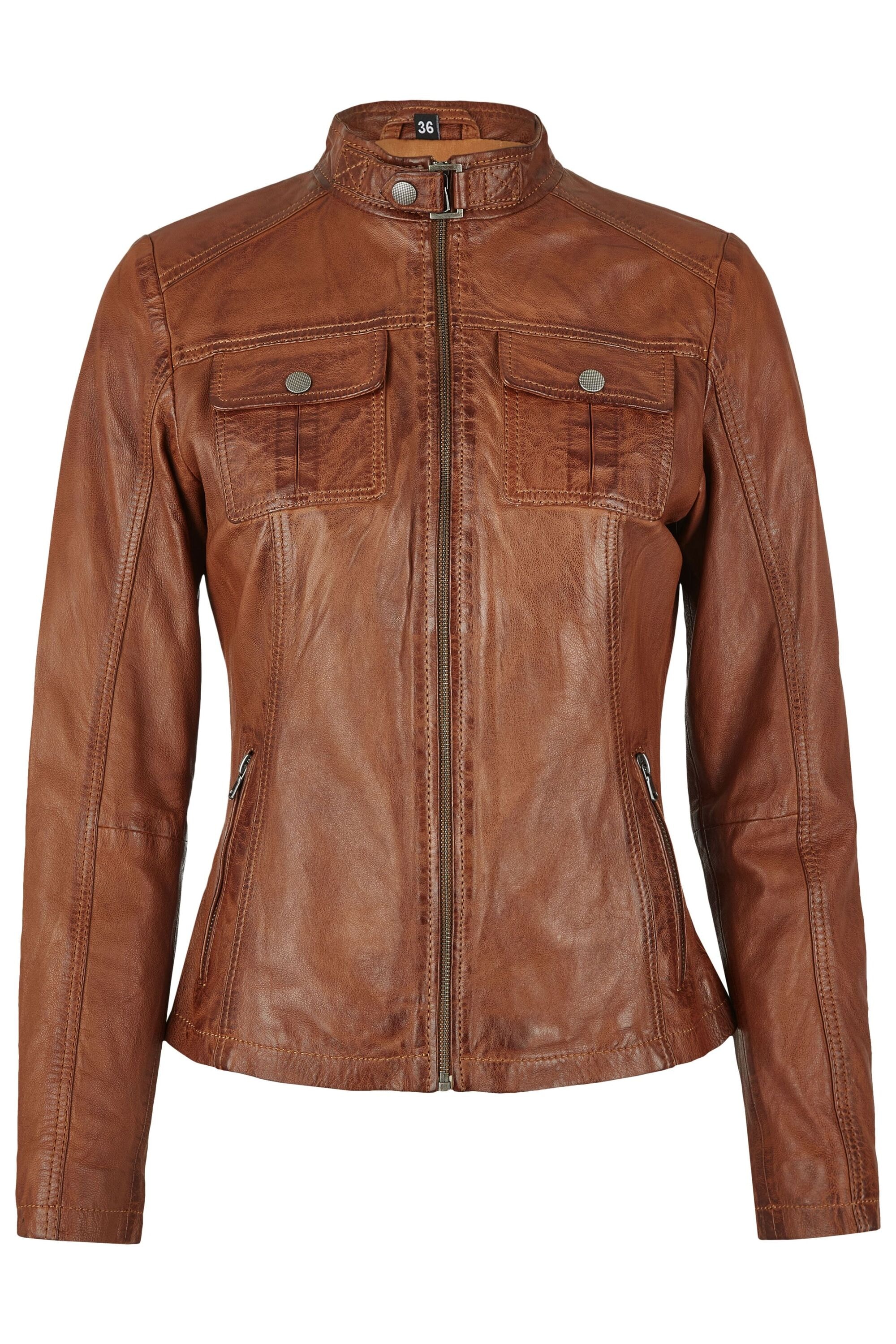 7eleven Bikerjacke "SEJANNA" ohne Kapuze mit Zierschnalle