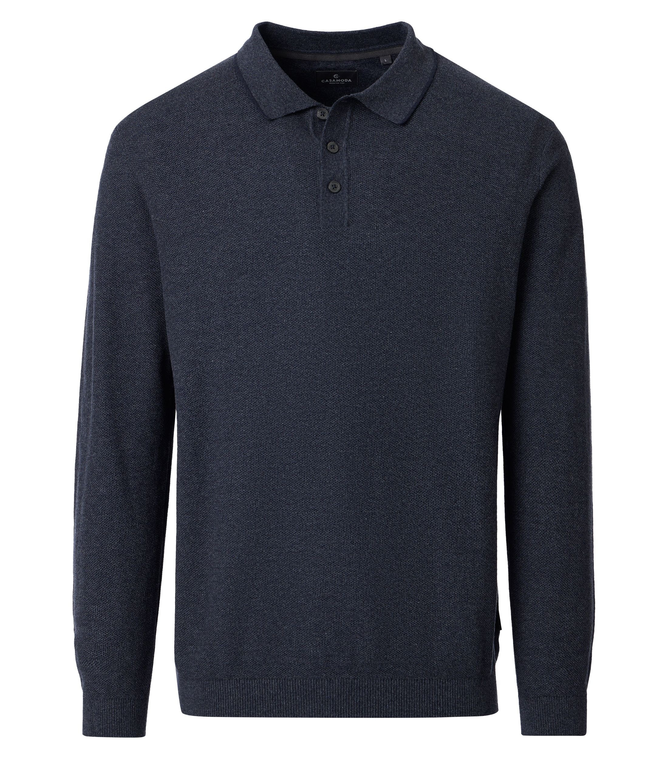 CASAMODA "CASAMODA Polo-Shirt Langarm uni"