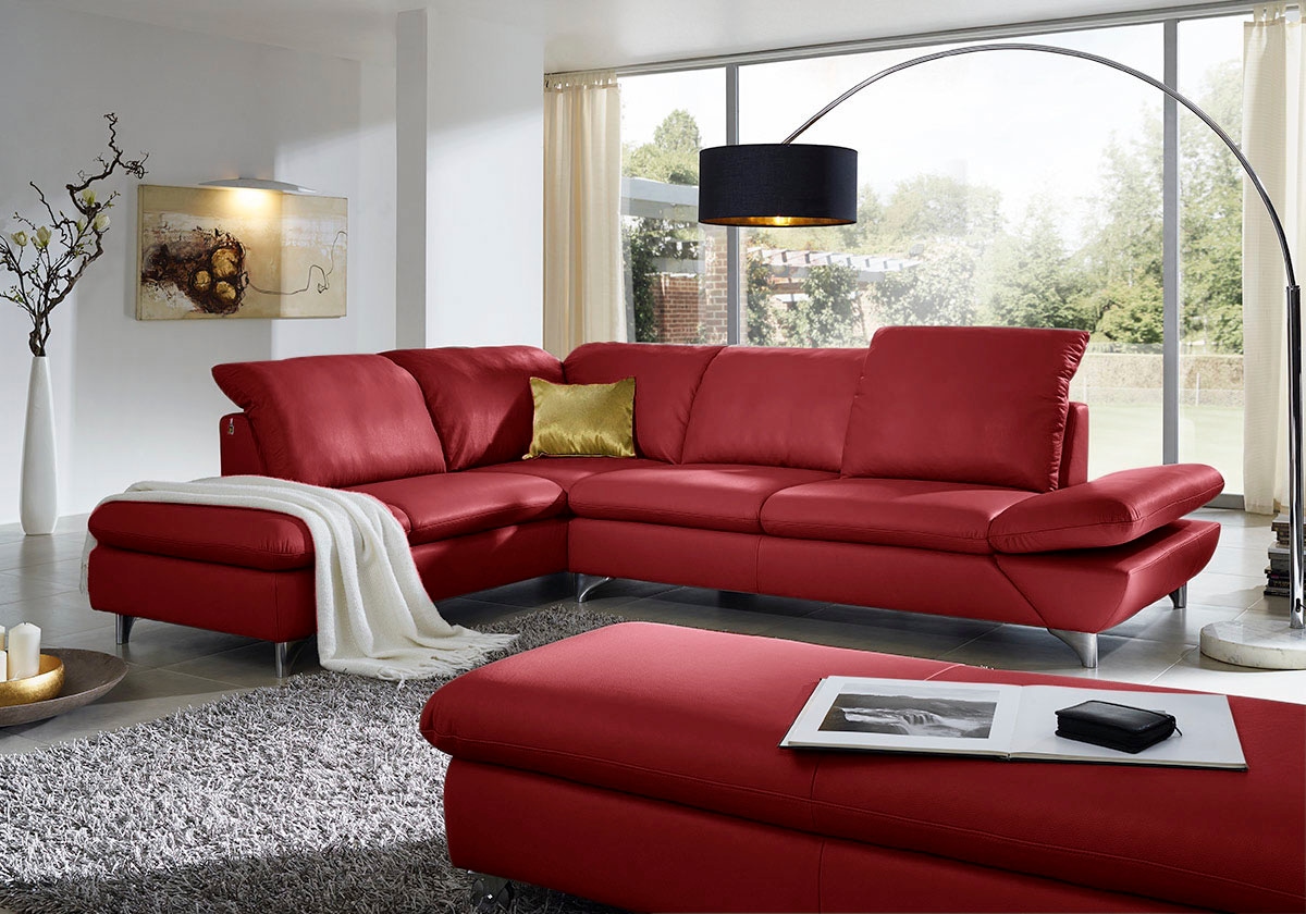 W.SCHILLIG Ecksofa "Taoo, elegant und zeitlos, bequem, L-Form, Breite 296cm" mit Sitziefenverstellung & Kopfteilverstellung